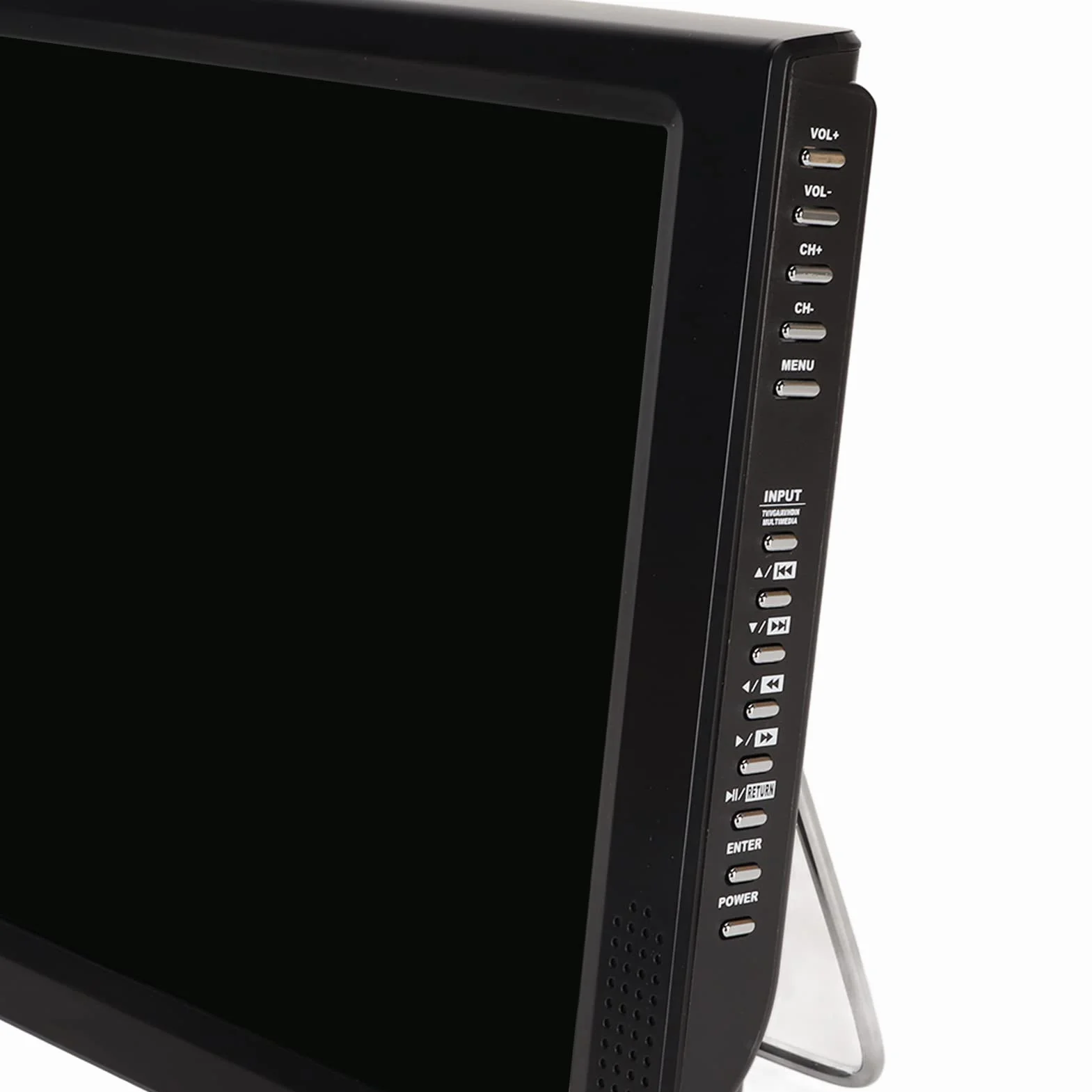 TV Portable 12 Pouces, Télévision Numérique ATSC Rechargeable 1080P TFT LED écran HDMI Lecteur Vidéo, Prise en HDMI, AV, USB, Entrée de Carte TF, pour la Maison, la