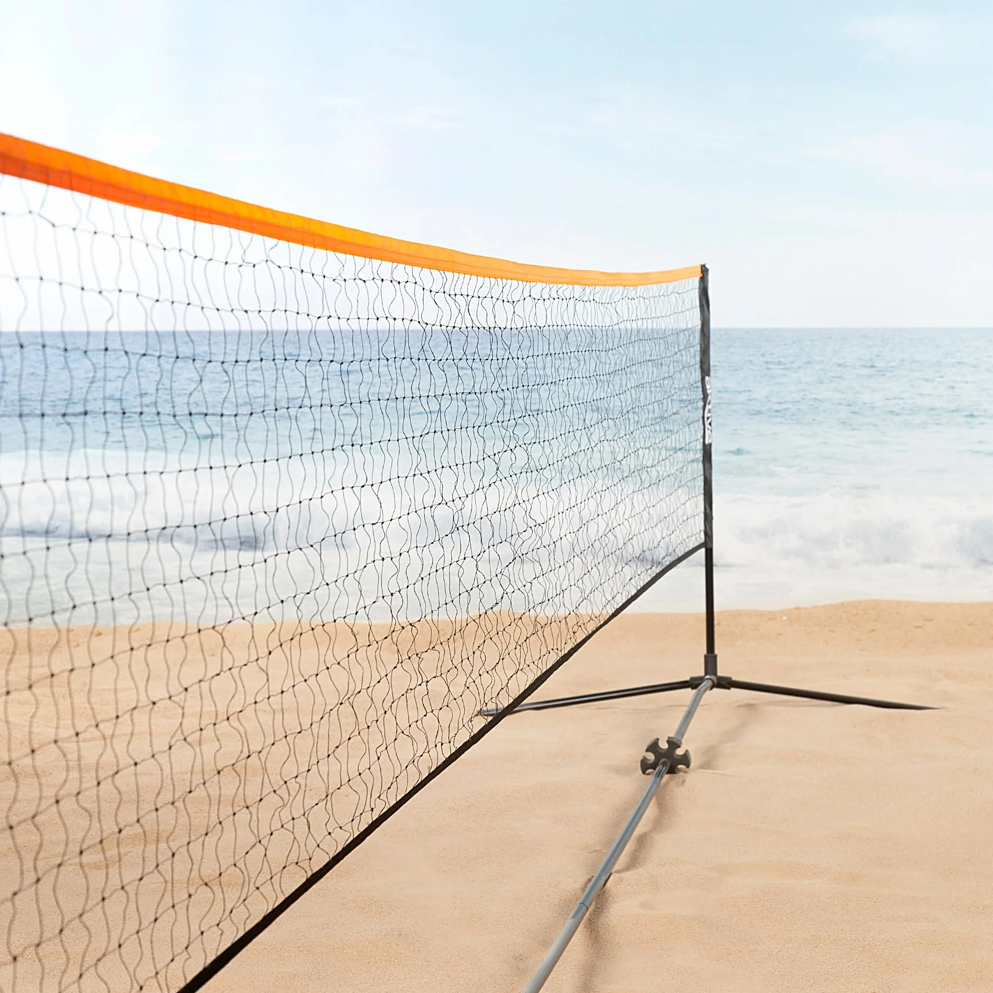 AKTIVE Filet de Volley-Ball et Badminton Réglable 505x101x157 cm avec Sac de Transport