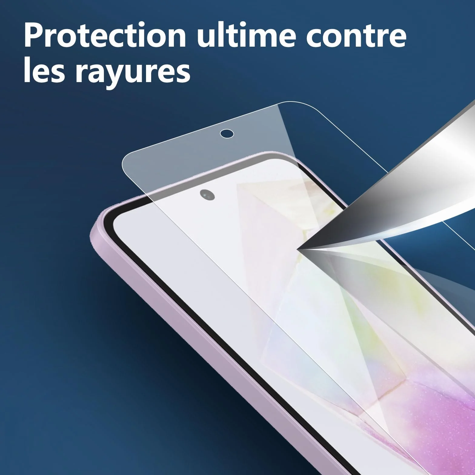 NEW'C Lot de 3, Verre Trempé pour Samsung Galaxy A56 5G / A36 5G Film en Protection écran efficace contre les Rayures - sans Bulles - Ultra Résistant (0,33mm HD Ultra Transparent) Dureté 9H Glass