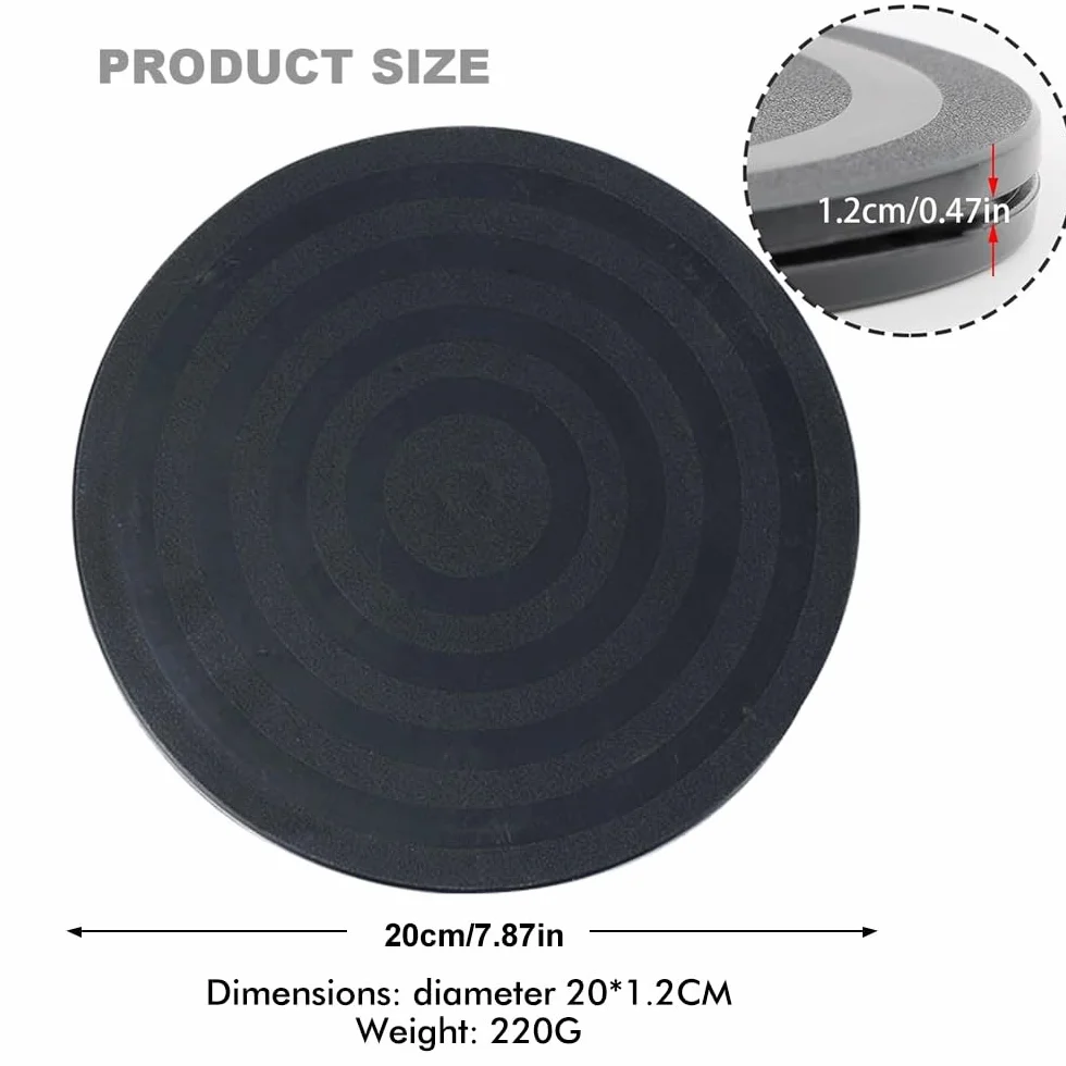 1 plateau tournant universel rotatif à 360 ° - Plateau tournant rond TV avec roulements à billes en acier - Plate-forme rotative de 20 cm - Plateau rotatif multi-usages antidérapant pour gâteau pour