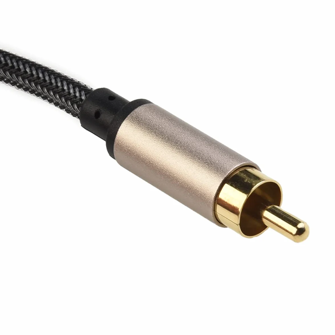 Câble Audio-vidéo Coaxial numérique stéréo SPDIF pour RCA vers 3.5mm mâle pour HDTV 1m/2m, 2 pièces