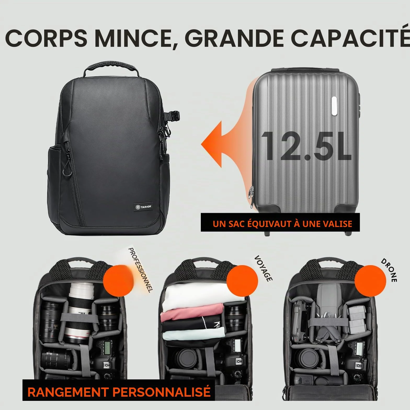 TARION TR-L Sacs à dos pour appareils photo