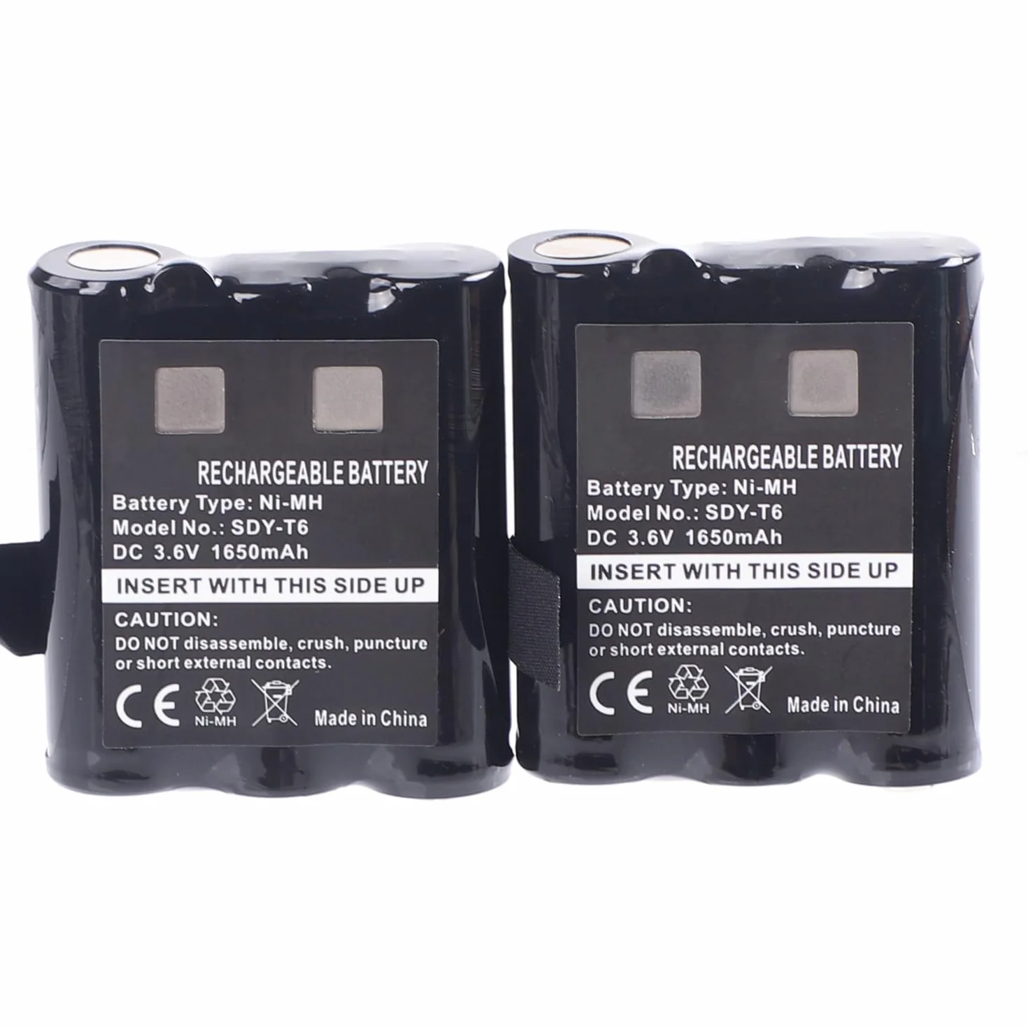 2Pcs 1650mAh 3,6V AA Rechargeable Ni-MH Batterie de Rechange pour Motorola Radio TLKR T92 H2O T82 Extreme T62 T605 H2O T800 PMNN4477AR 1532 PMR446 Walkie Talkie