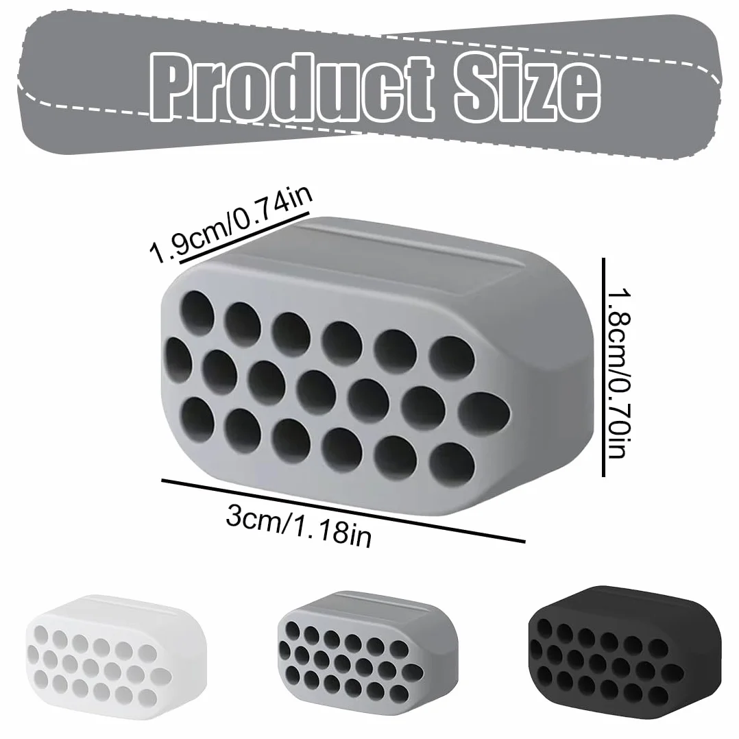 Jaw Trainer 6 Pièces Silicone Hommes Femmes Musculation Machoire Double Menton
