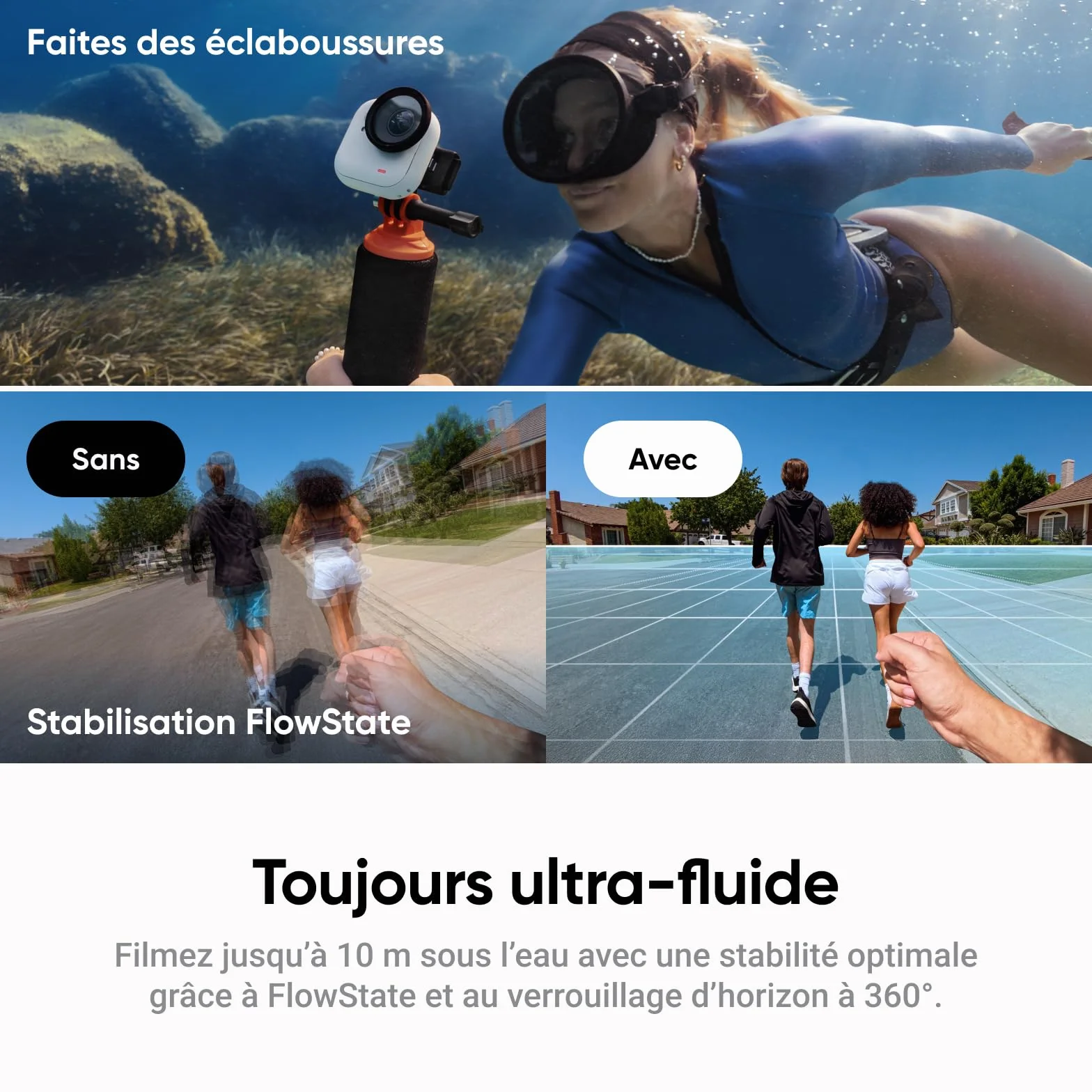 Insta360 GO Ultra Pack créateur - Petite caméra 4K légère, Appareil Photo vidéo POV Mains Libres Compact, caméra d'action magnétique Portable pour vlog, Sport, vélo