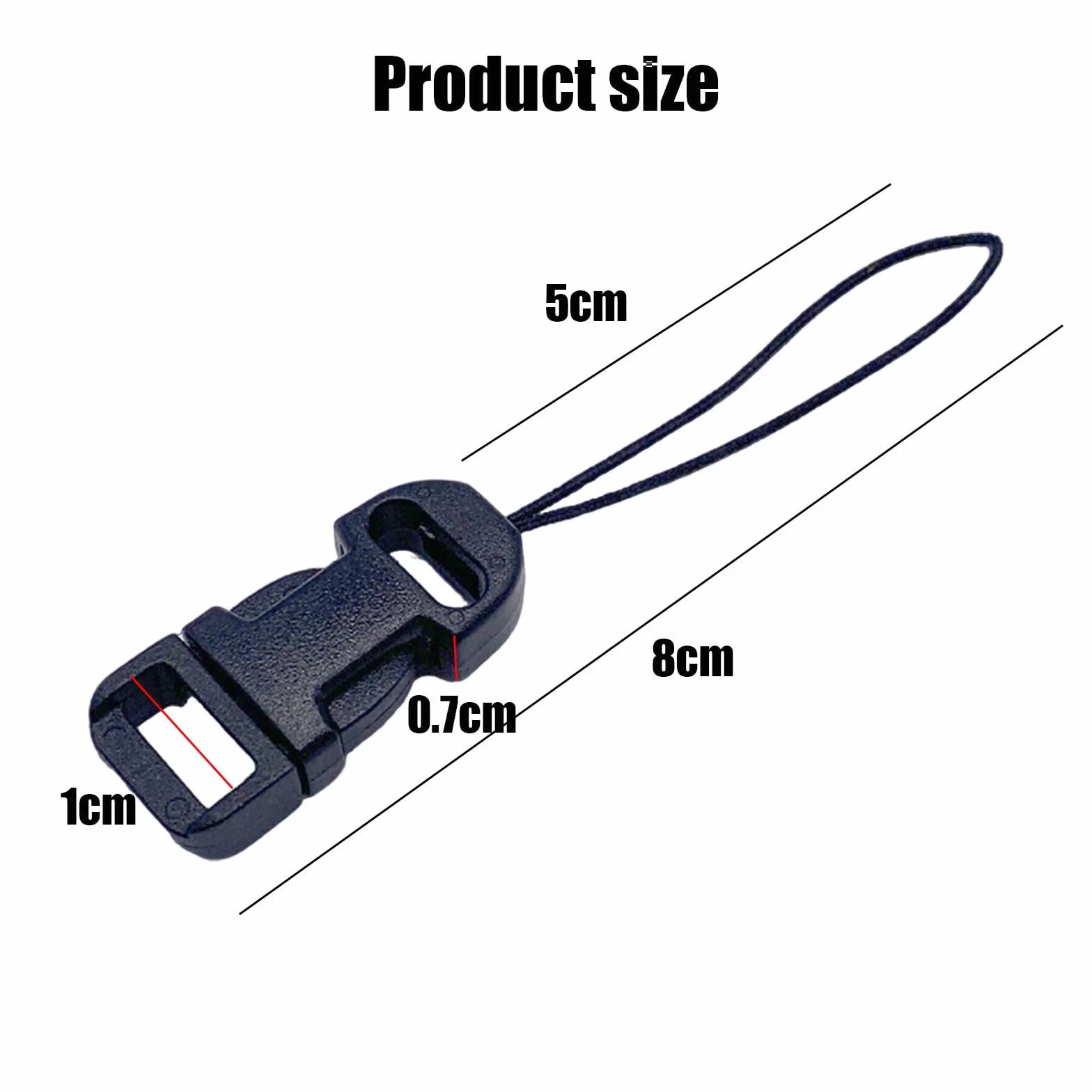 Lot de 8 Connecteurs Rapides pour Sangle Appareil Photo QD,Compatibles avec Appareils Photo Numériques, Jumelles, Télécommandes de Drones & Clés USB,Ensemble de Clips à Détachement Rapide