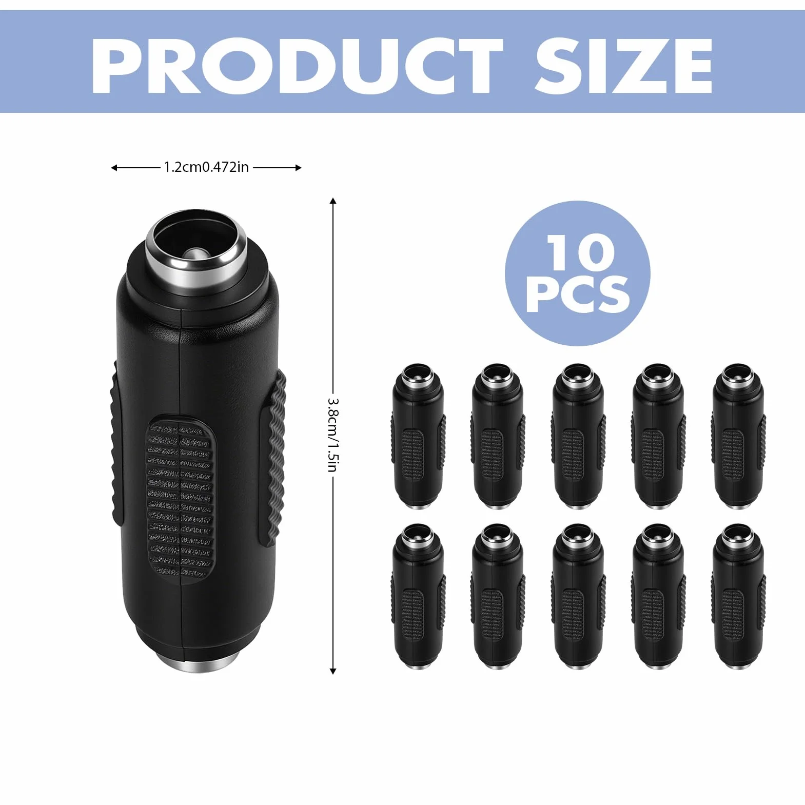 10 Pcs DC Connecteur d'alimentation Femelle à Femelle De 5,5 X 2,1 Mm, Connecteur Alimentation DC, Connecteur DC Prise DC Mm, Coupleur Femelle Femelle pour CCTV LED CaméRa