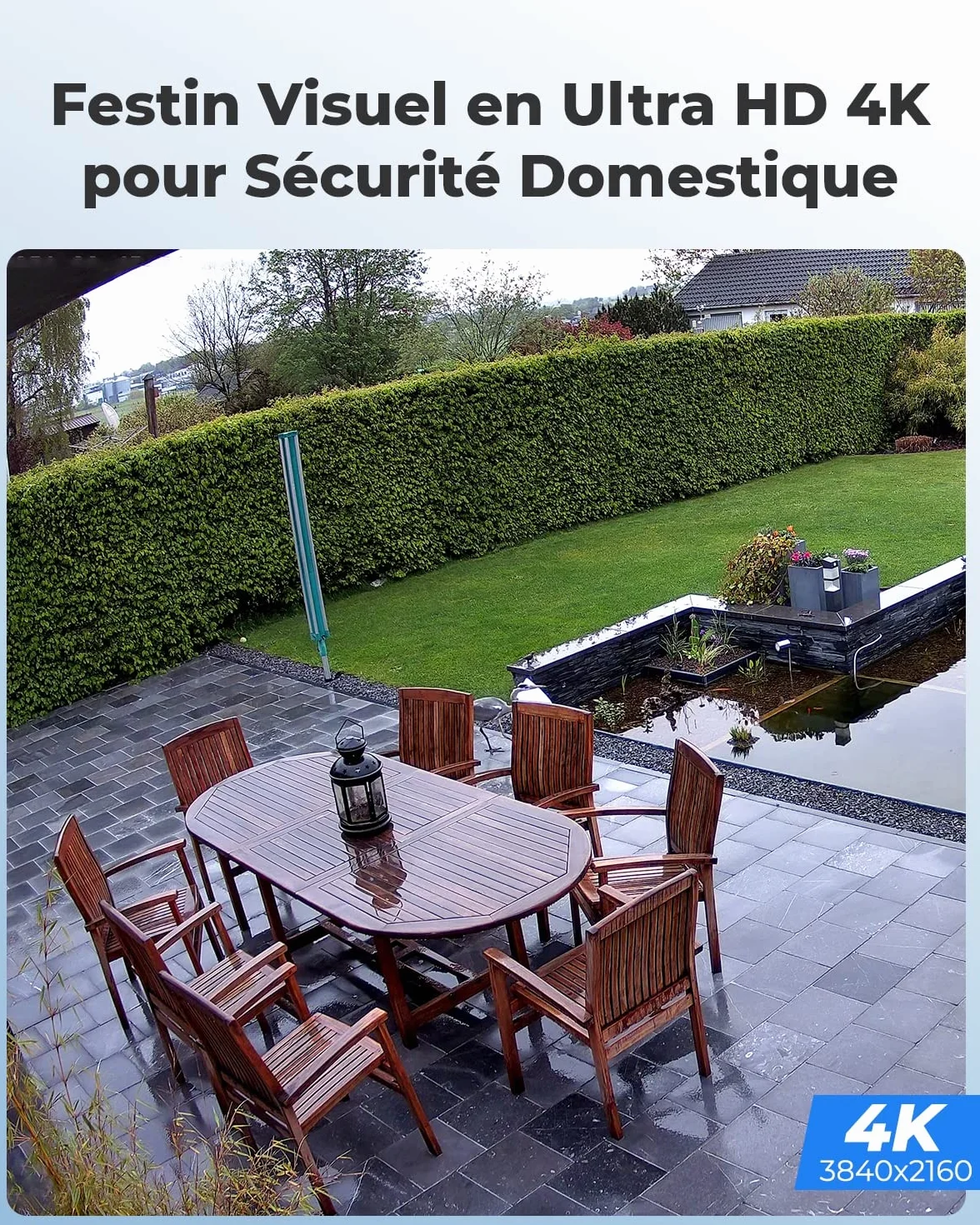 Reolink 4K Caméra IP PoE avec Détection Personne/Véhicule/Animal, Caméra de Surveillance Extérieure avec Etanche IP67, Fente pour Carte microSD, Vision Nocturne IR, Support Audio, Time Lapse, RLC-810A