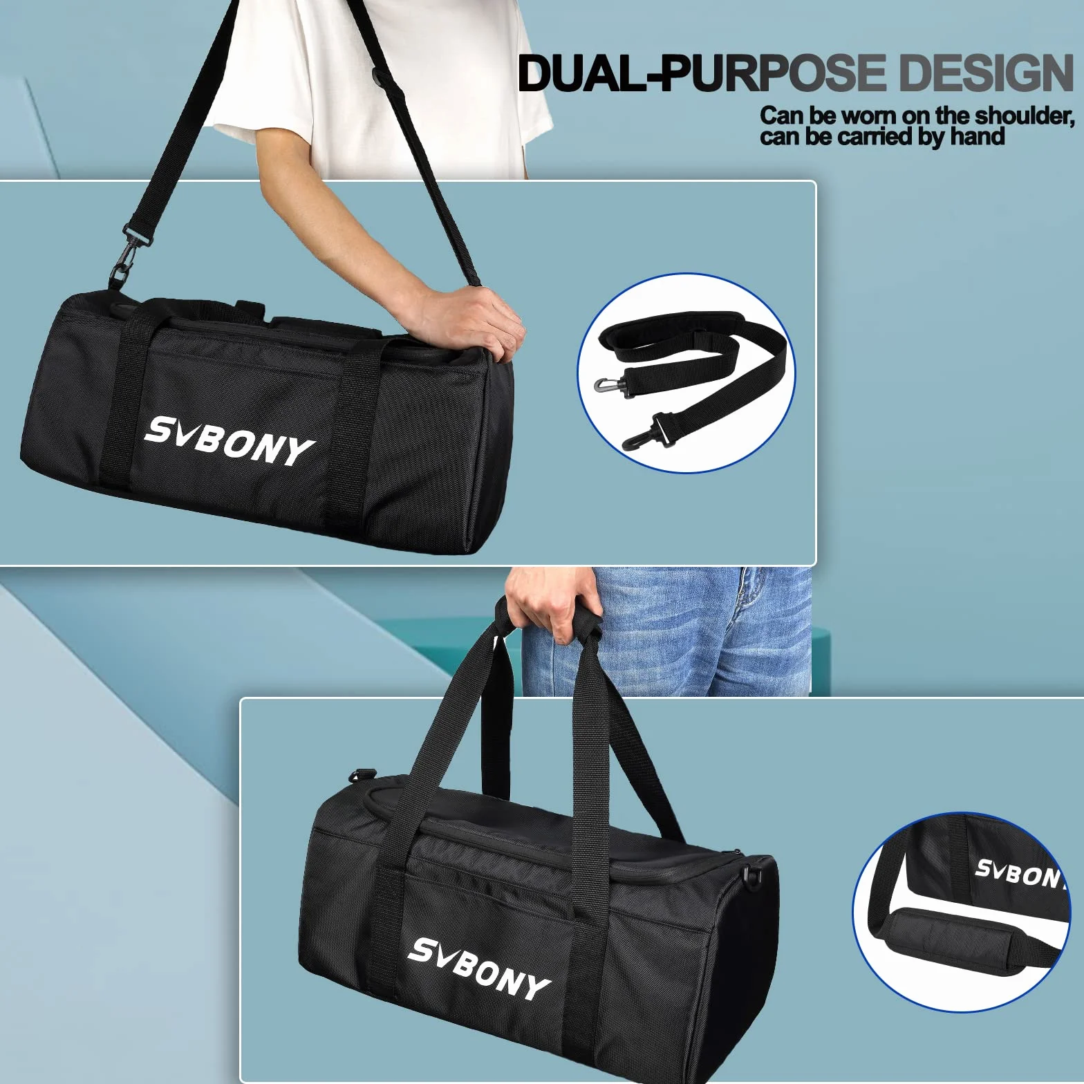 Svbony SV212 Teleskoptasche Gepolsterte Mehrzweck Tragetasche Verstellbarer Schultergurt Tissu Oxford 1680D PVC