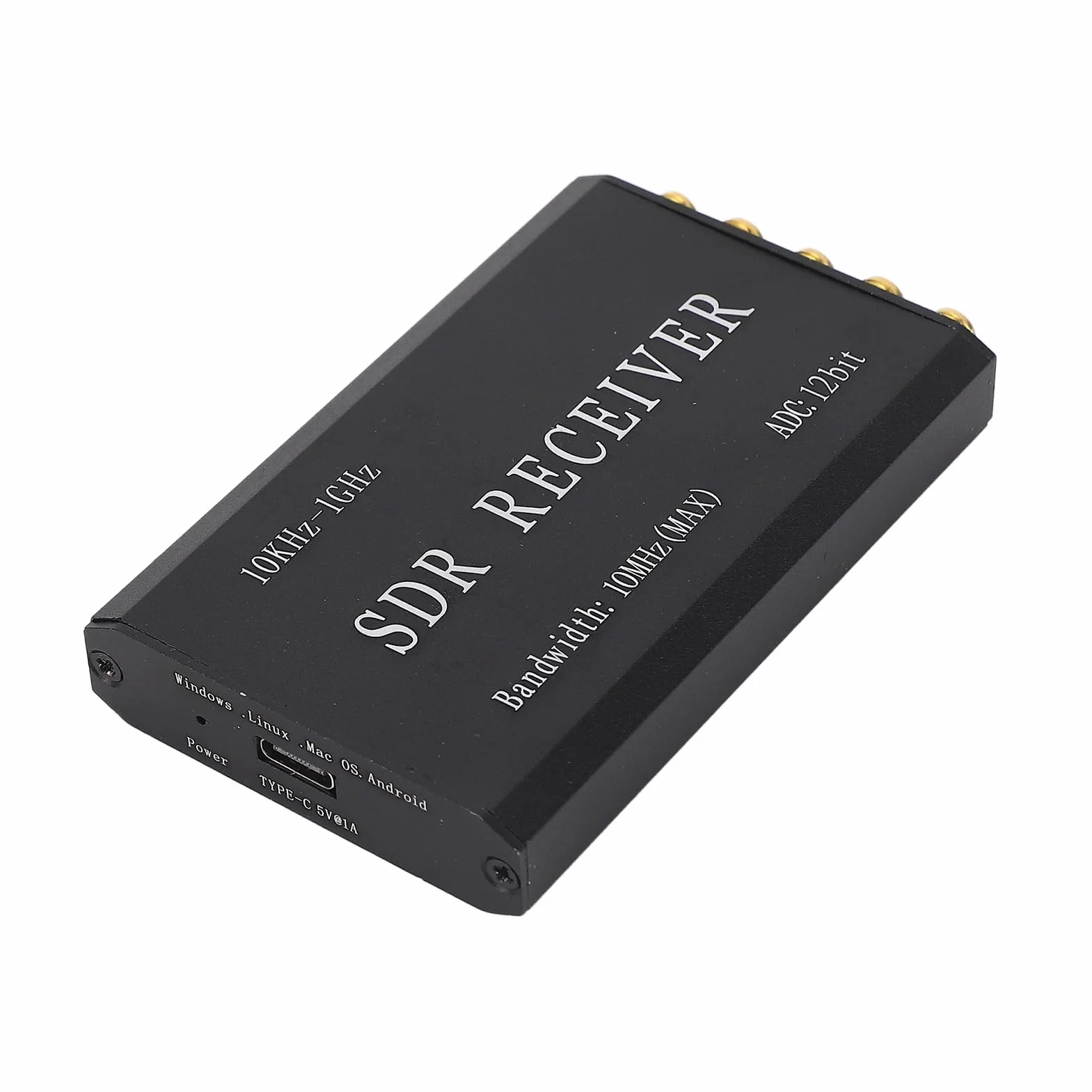 Récepteur SDR 12bit Récepteur Radio Défini par Logiciel Simplifié Module de Réception Radio en Alliage D'aluminium avec Câble USB