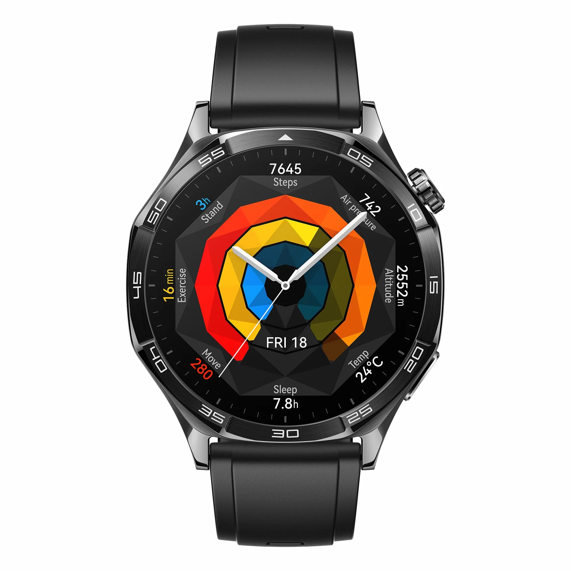 HUAWEI Watch GT 5 46mm Montre Connectée Noir, Suivi Santé, Autonomie 14 Jours iOS Android