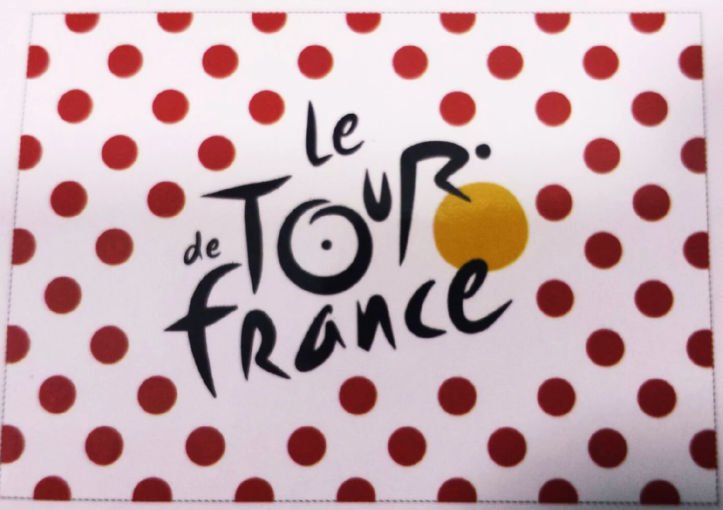 Drapeau à pois Le Tour de France cyclisme Collection officielle