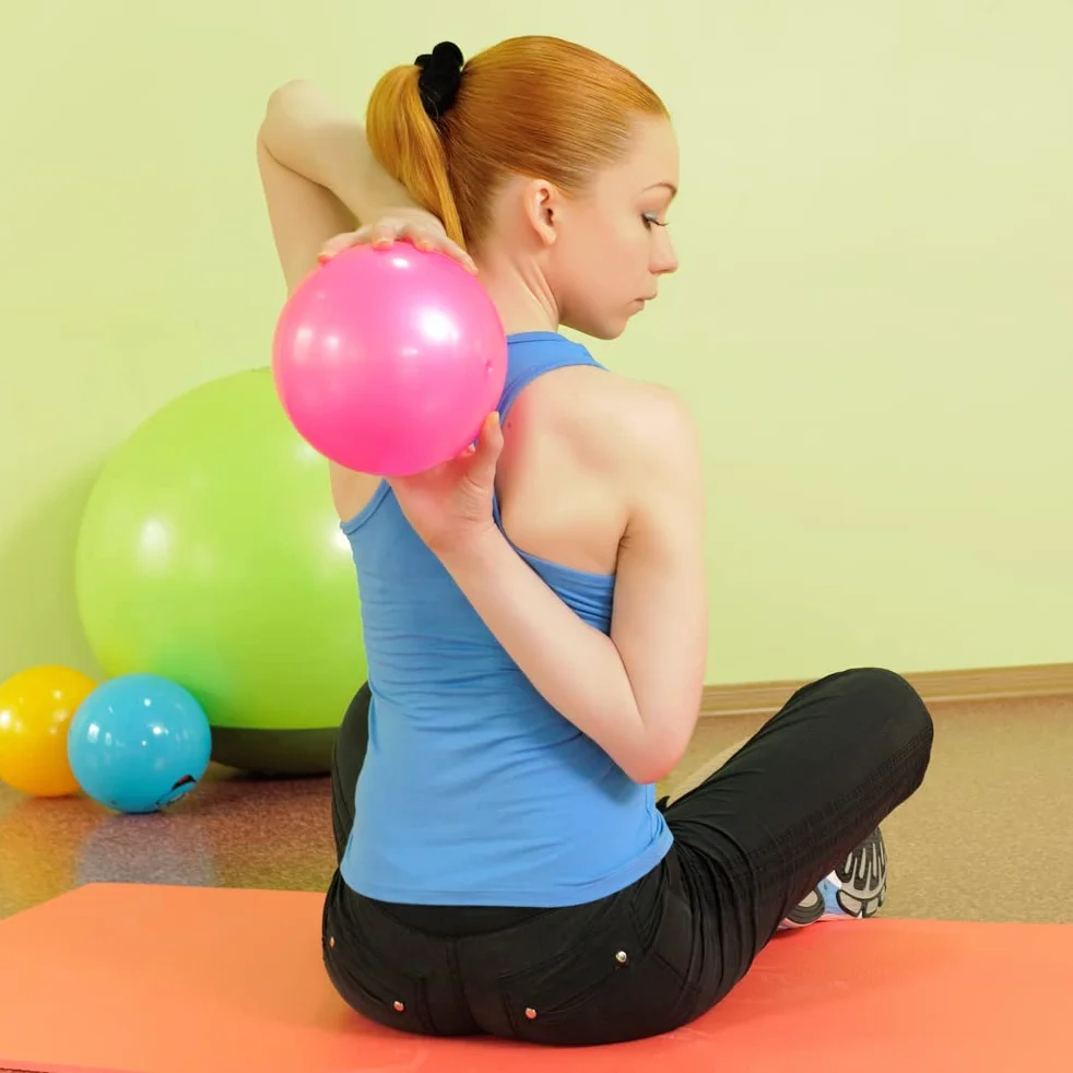 Lanjue Pilates Ballon de Gymnastique Anti-Slip Anti-éclatement Fitness Balles 25cm