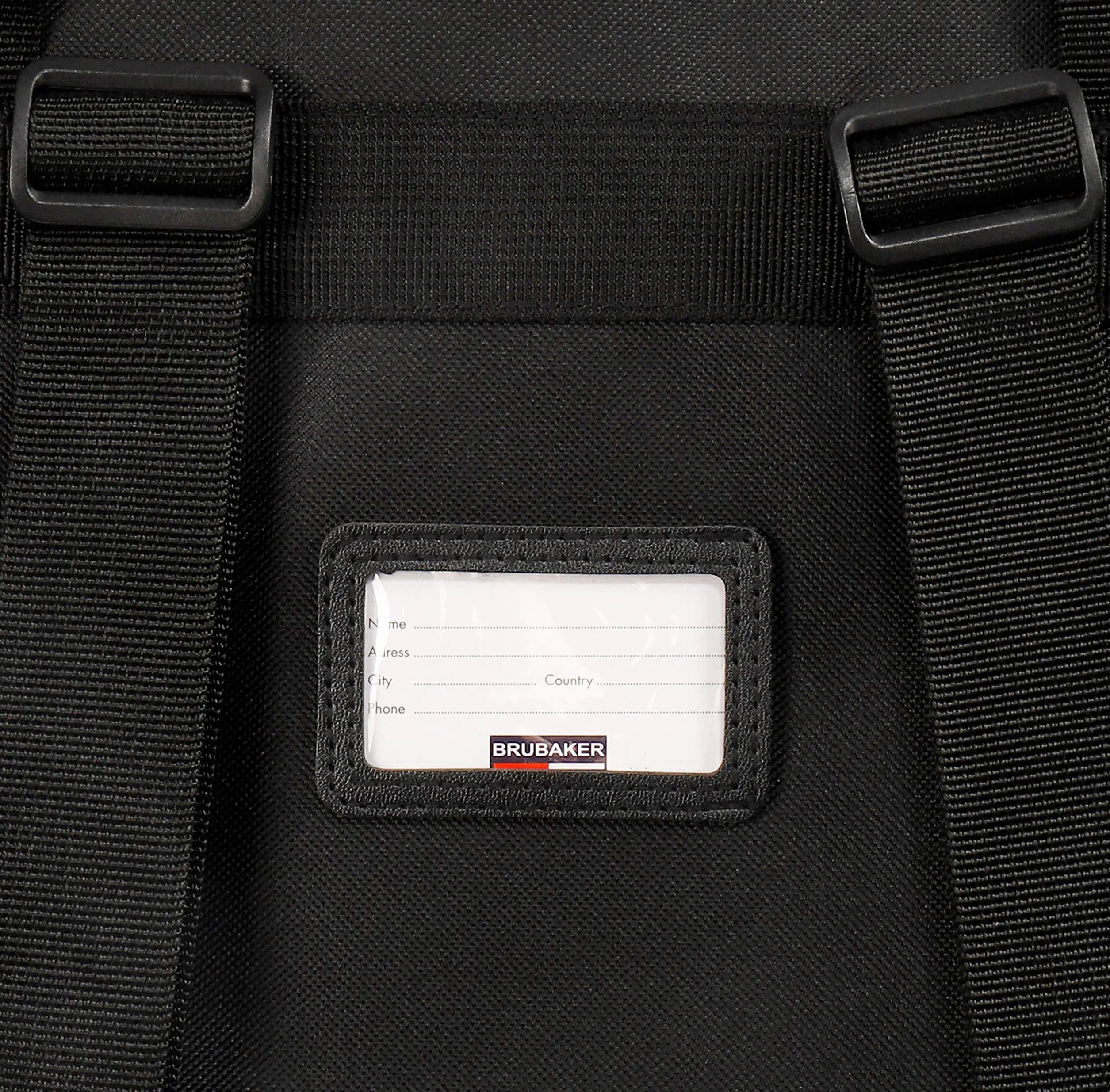 BRUBAKER Ensemble Sac de Ski et Sac à Chaussures 1 Paire 190 cm Noir Rouge