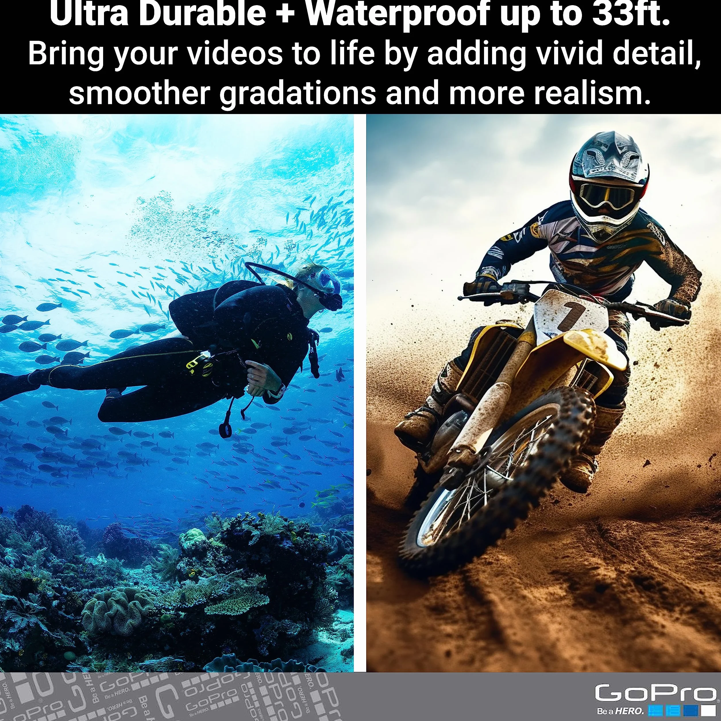 GoPro HERO11 Black - Emballage E-Commerce - Caméra d'action étanche avec vidéo Ultra HD 5,3K60, photos 27MP, capteur d'image de 1/1,9 pouces, Live-Streaming, Webcam, Stabilisation (Reconditionné)