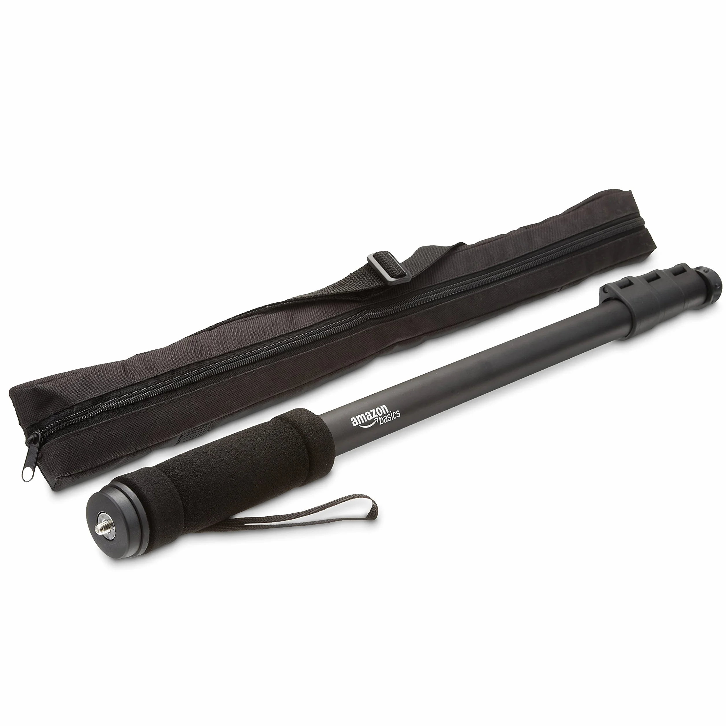 Amazon Basics Monopode Léger et Portable Extensible pour Appareil Photo et Photographie de 54 à 170 cm, Noir