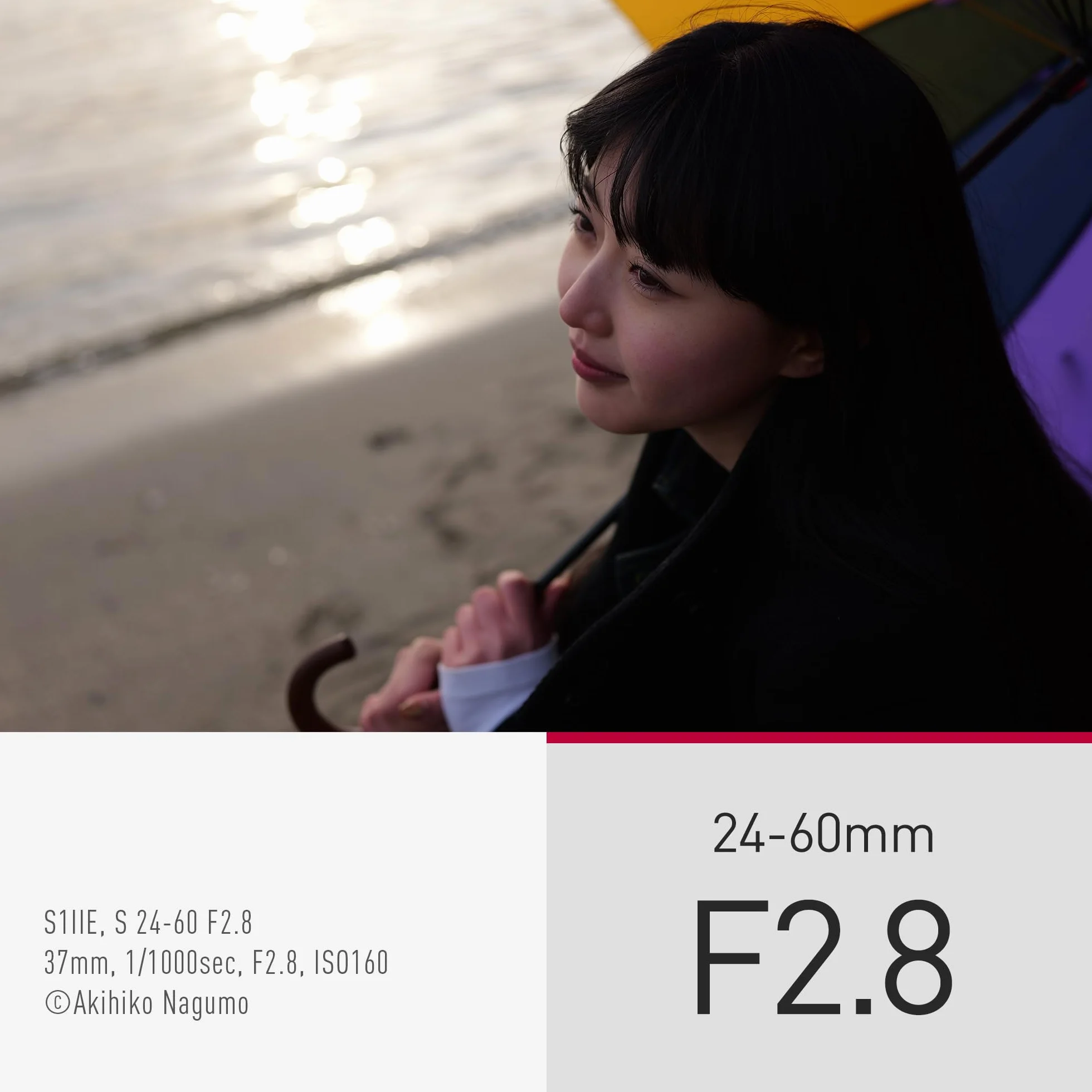 Panasonic Lumix S 24-60mm F2.8 Objectif Plein Format S-R2460 Grand Angle Tropicalisé Noir Monture L