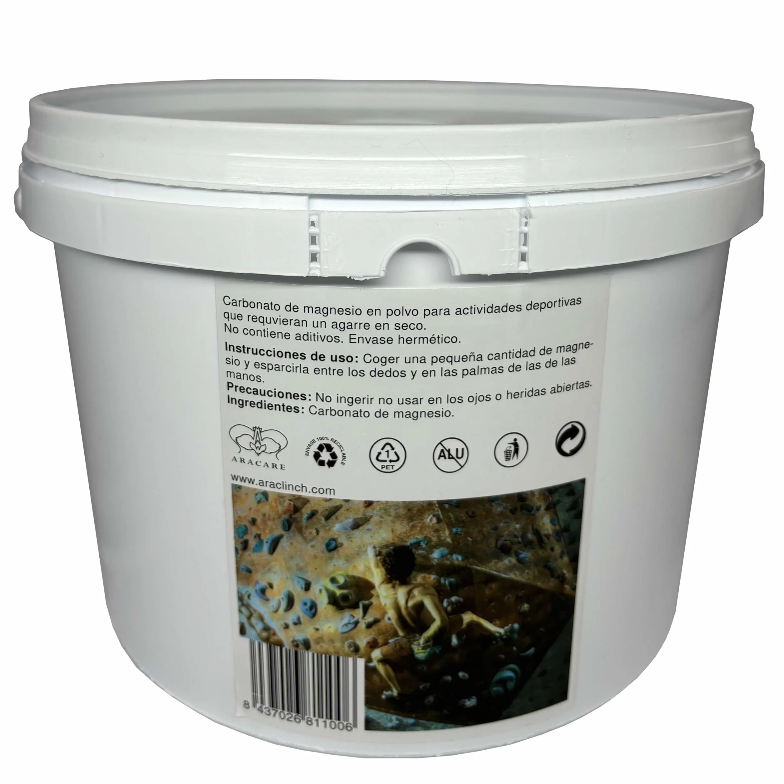 Carbonate de magnésium en poudre 1450 g pour escalade crossfit gym haltérophilie