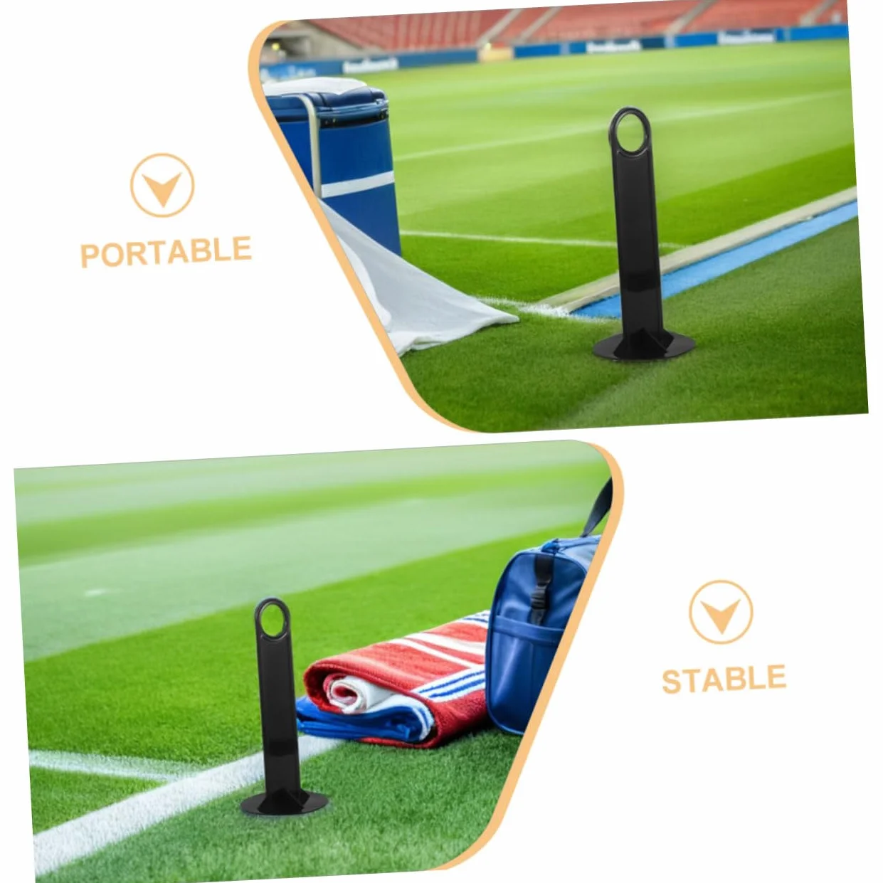 Hemobllo 20 Pièces Support Rangement Entraînement Disc Cone Holder Plastique Porte-cônes Portable Football