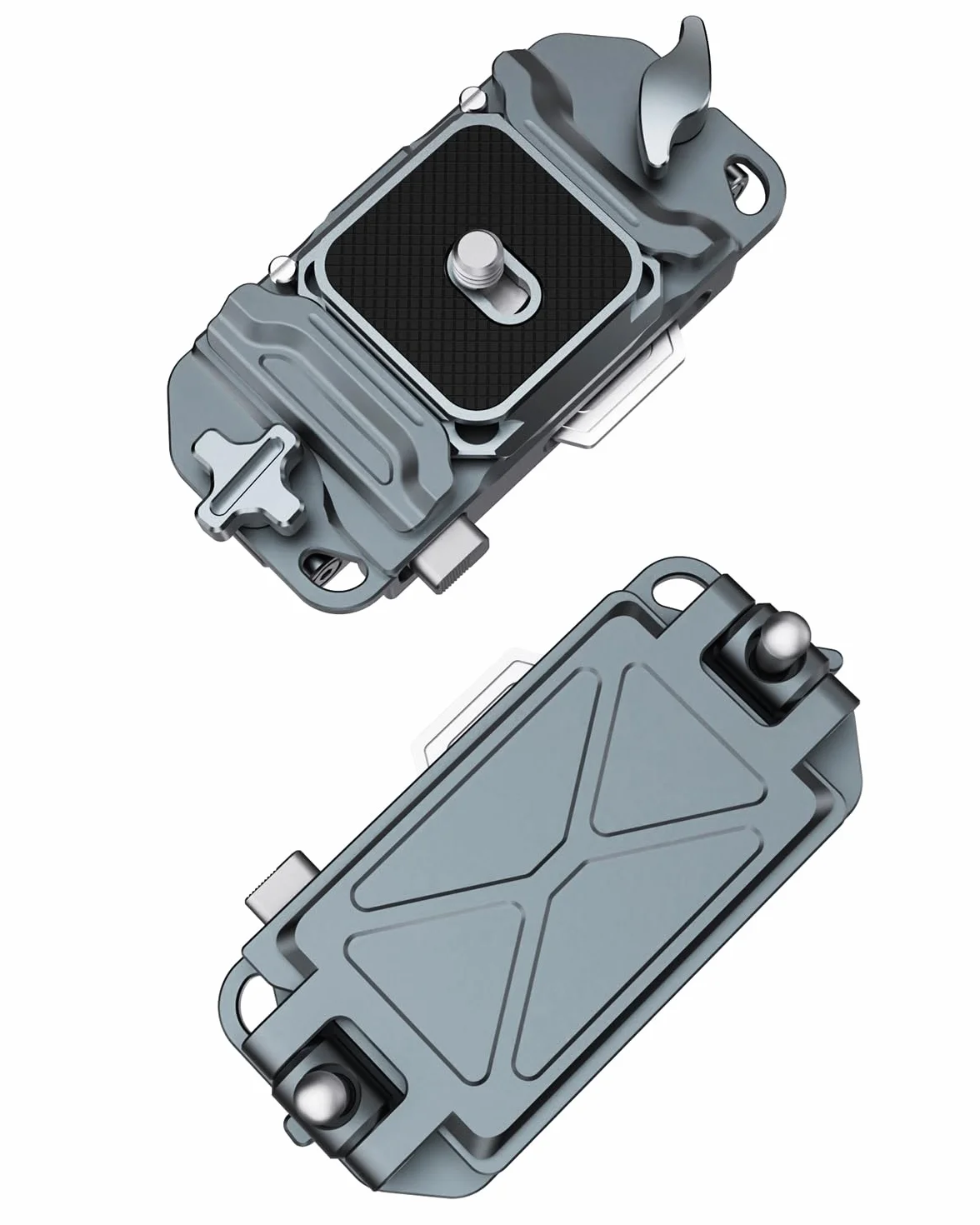 Pince d'Appareil Photo, Pince de Sac a Dos d'Appareil Photo,Système de Montage Rapide avec Trou de Vis de 1/4'', Compatible avec DSLR、Caméra de Sport