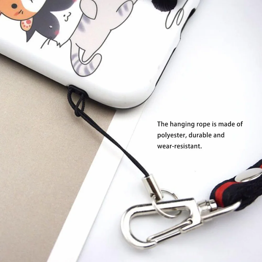 Smartphone Anti-perte lanière cordon dragonne porte-clés 10 pièces anneau support