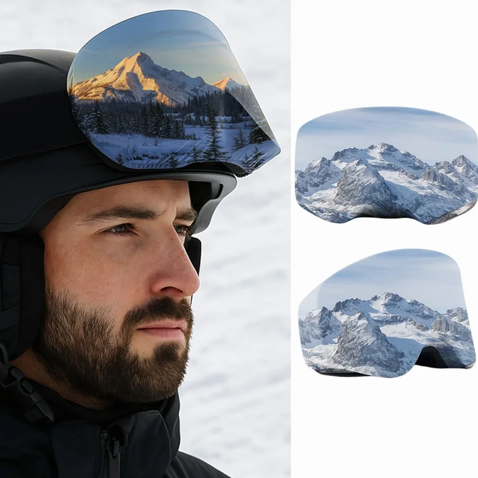 Housse de Protection pour Lunettes de Ski en Microfibre, Anti-Rayures, Unisexe