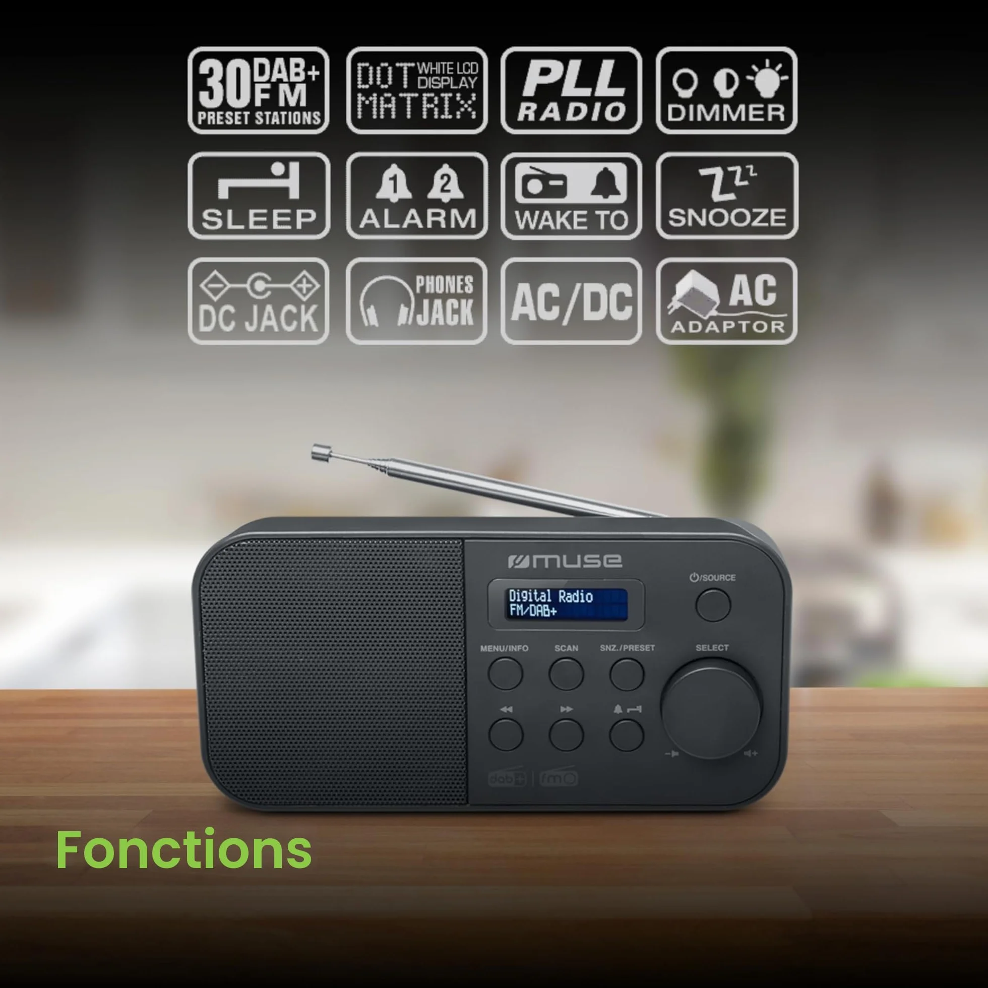 MUSE Radio DAB+ M-109 DB