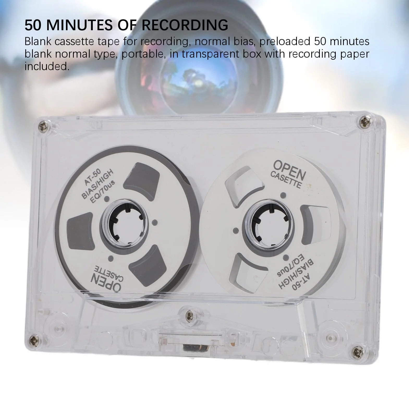 Cassette Vierge 50 Minutes Polarisation Normale Bobine à Bobine Bande Enregistrement Sonore