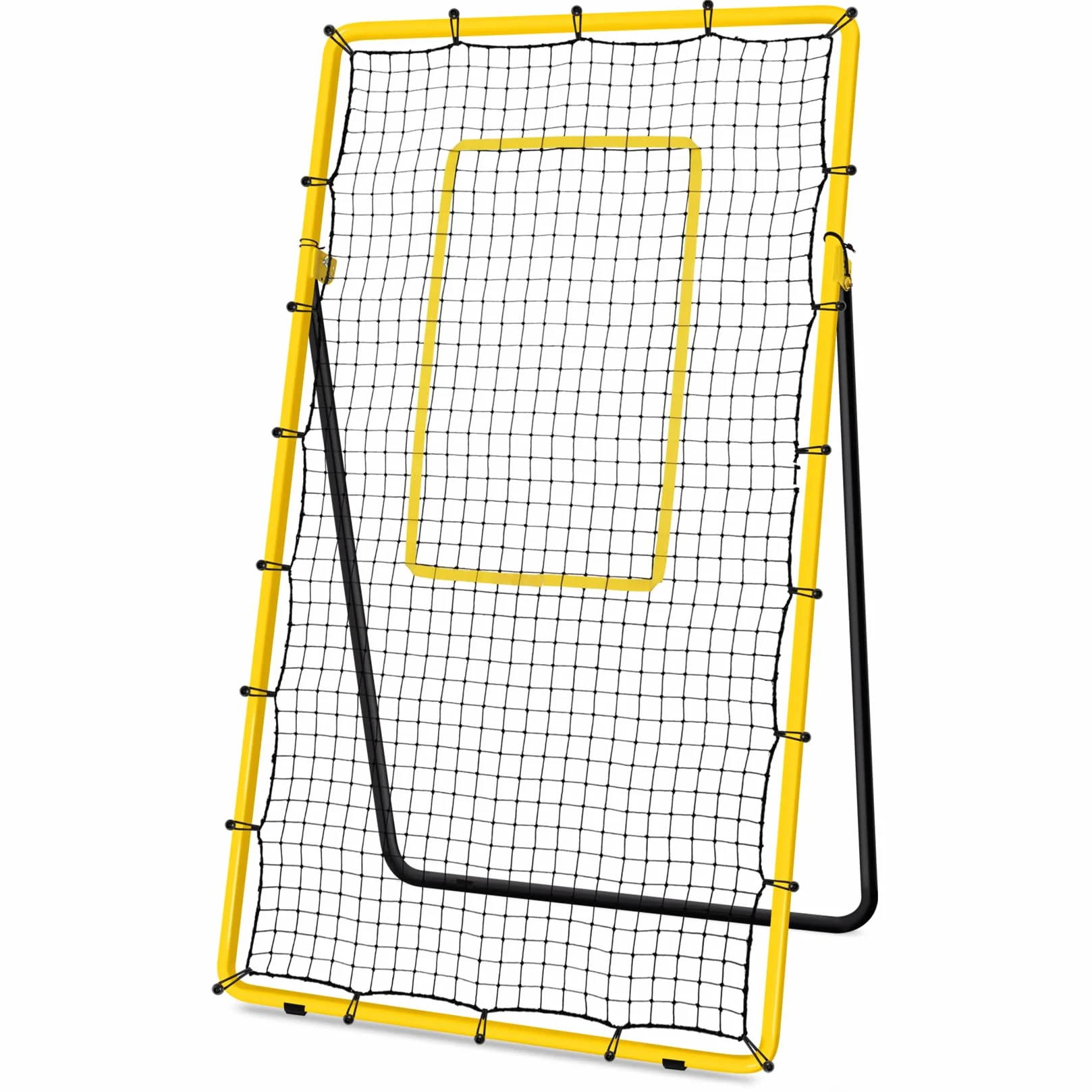 Filet de rebond de volley-ball Newbyinn, équipement d'entraînement avec 5 angles réglables, 2,1 x 1,2 m