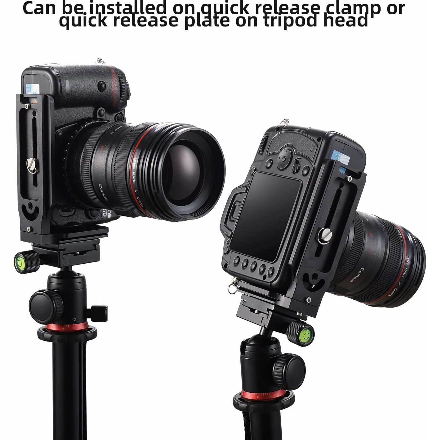 DSLR Camera L Bracket Commutation Verticale Horizontale Trépied Plaque de Dégagement Rapide Compatible avec Canon Nikon Sony DJI Osmo Ronin Zhiyun Stabilisateur Trépied Monopode