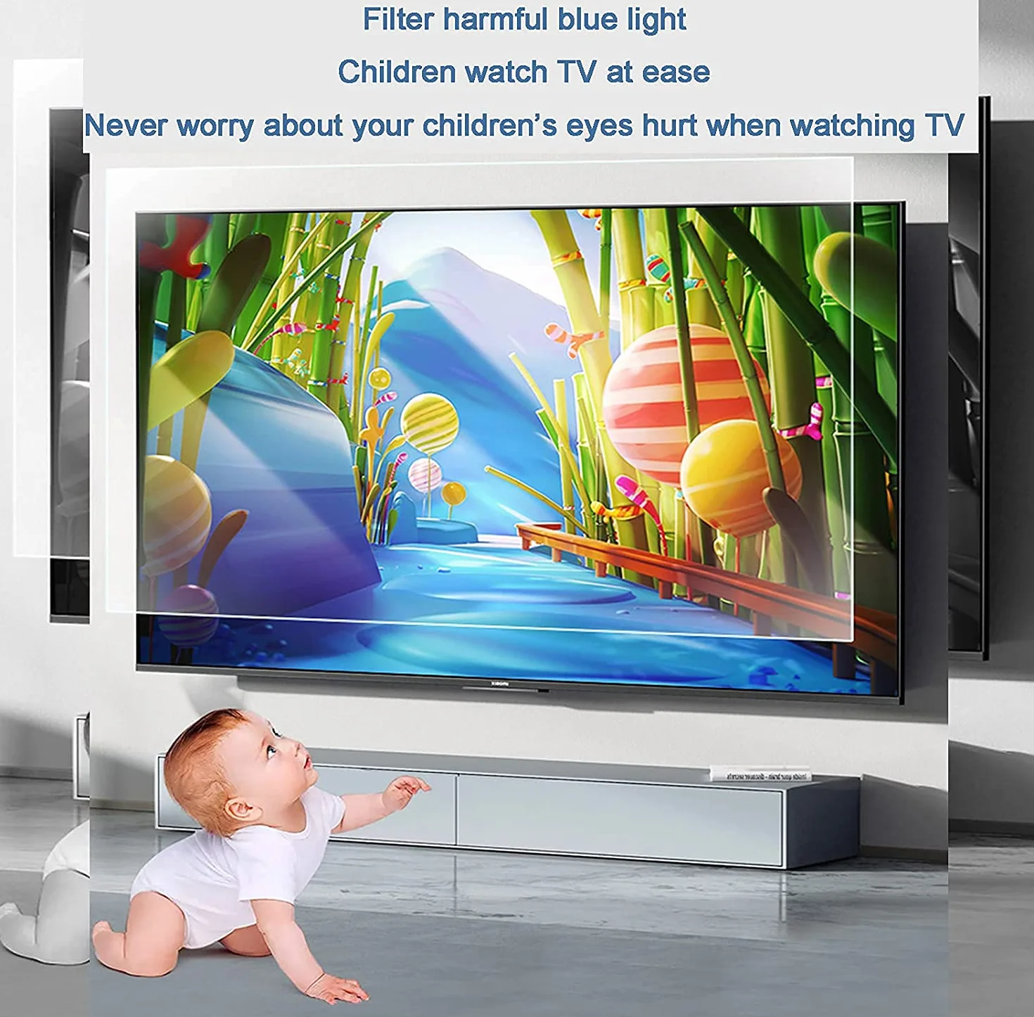Film de protection d'écran anti-reflet anti-lumière bleue anti-rayures anti-traces de doigts 4K OLED QLED HDTV
