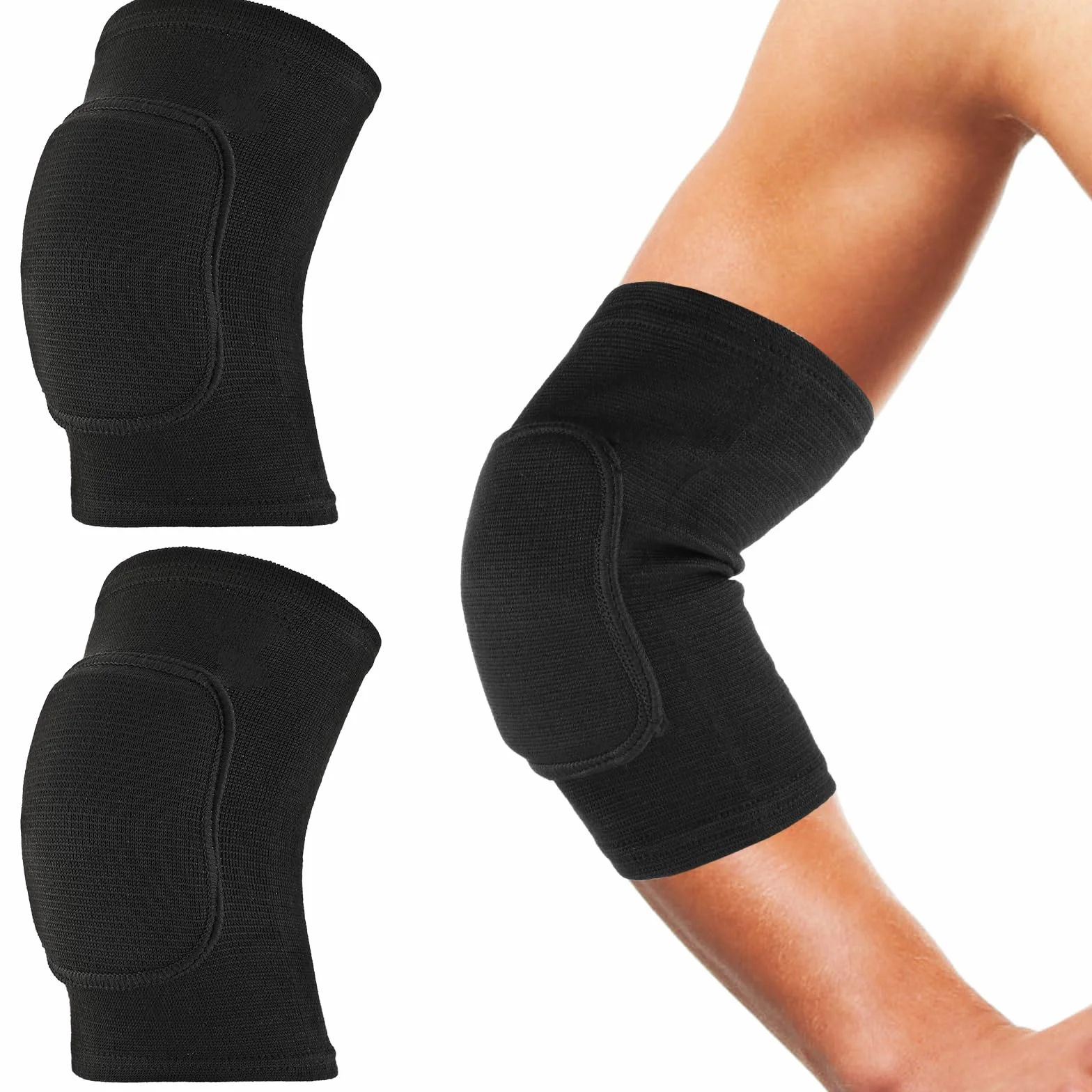 Sibba Compression Coudières Support D'Épaule Fitness Genouillères Volleyball Basketball Respirantes Enfants Hommes Femmes