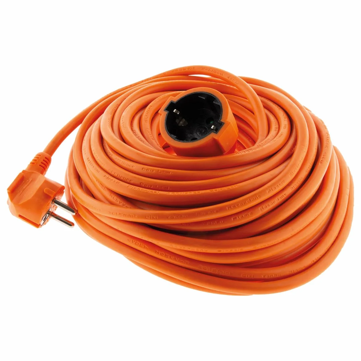 Rallonge électrique Schuko H05VVF 3G1,5mm² 10m Orange Zenitech