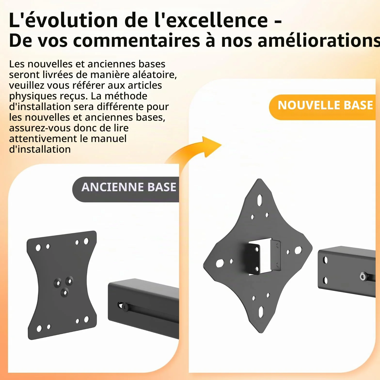 Starlink Support mural réglable pour génération 3 avec adaptateur de tube Gen 3 pour kit Starlink Standard 4/4X