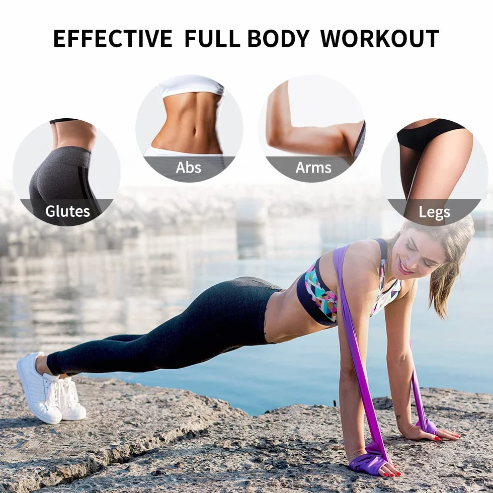 PROIRON Bandes Élastiques de Résistance en Latex Naturel pour Fitness, Musculation, Étirement, Yoga, Pilates (2M)