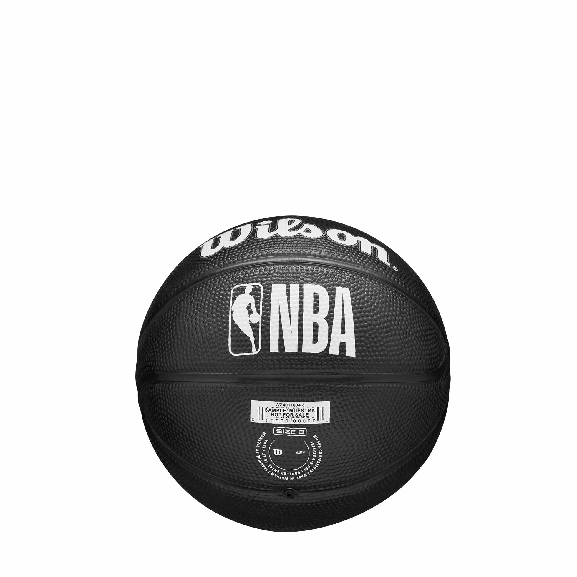 WILSON NBA Team Tribute Mini Ballon de Basket Taille 3 Noir Brooklyn Nets
