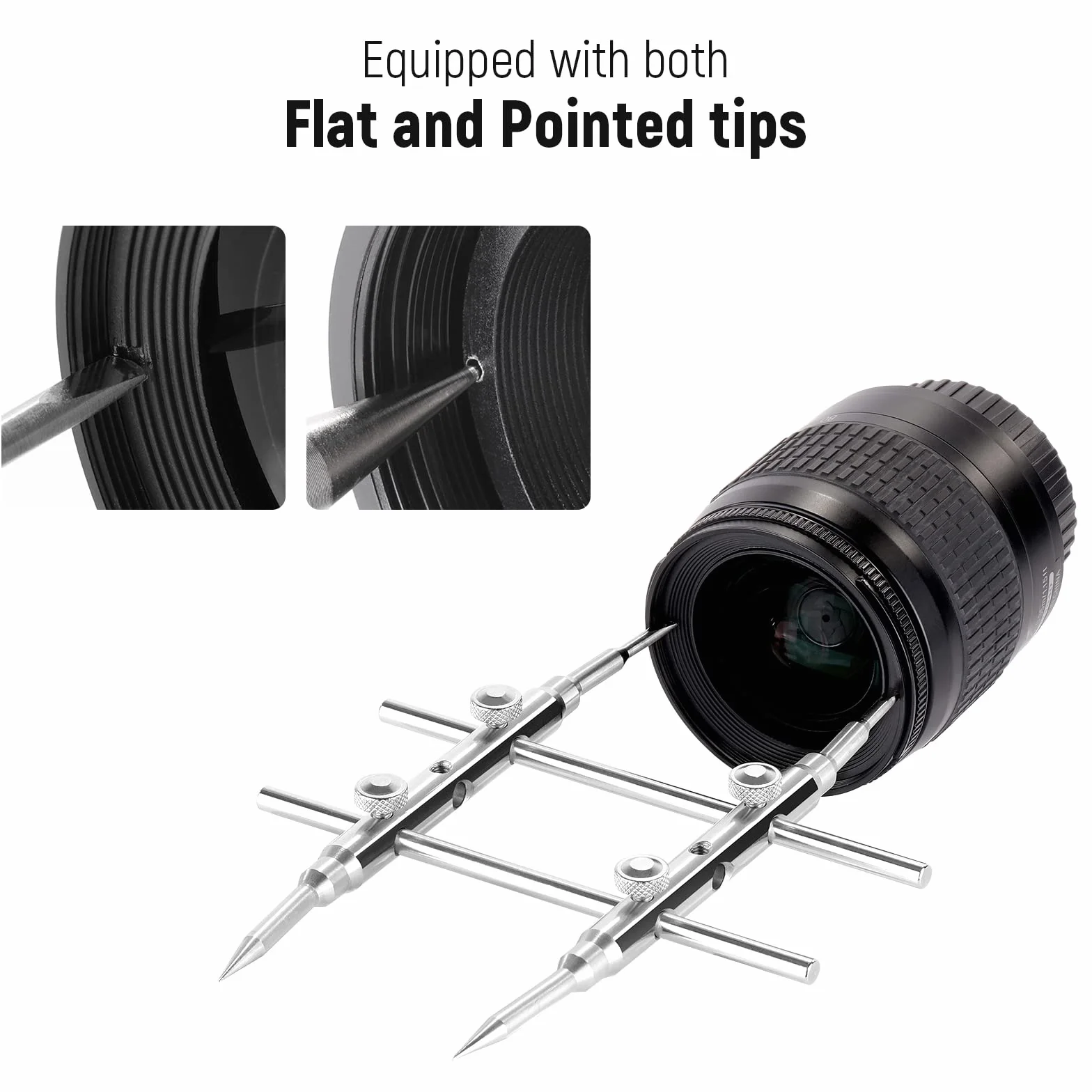 Neewer Kit de Professionnel Curved Conseils Réparation de Spanner Outil d'Ouverture en Acier Inoxydable pour DSLR Appareil Photo