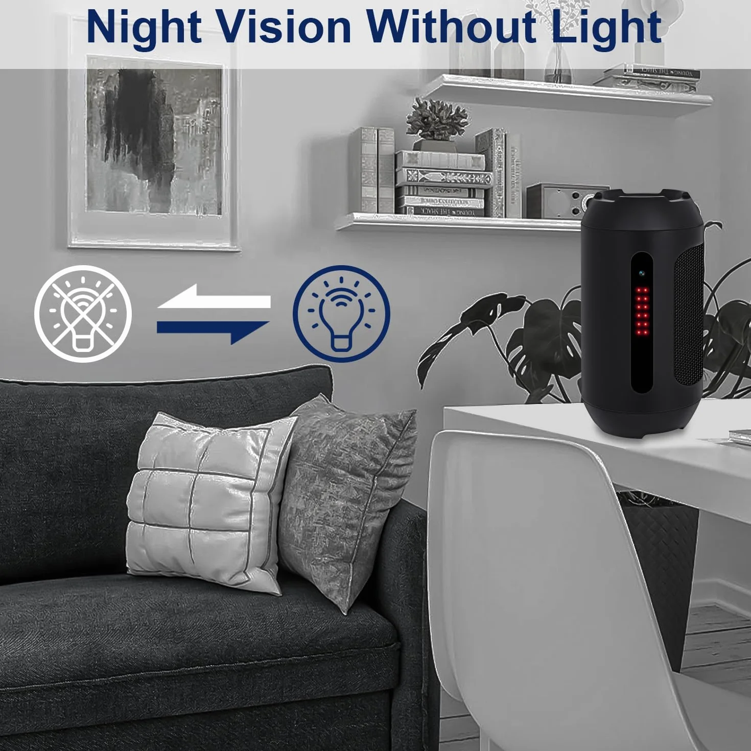 OTADUG Caméra Espion 1080P Enregistrement Vidéo Audio Détection Mouvement Vision Nocturne 16 GB