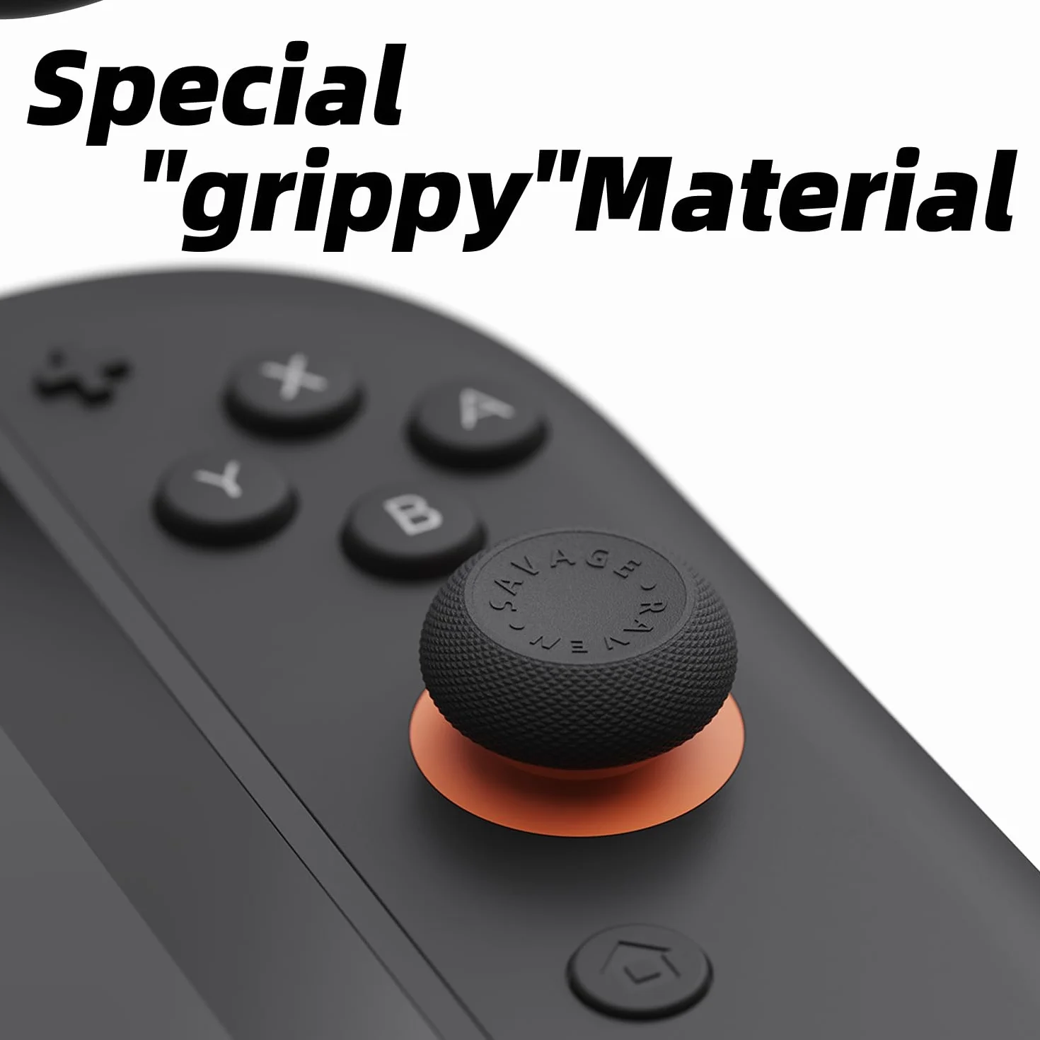 Skull & Co. Skin, CQC Thumb Grip Set Joystick Cap Analog Stick Cap pour Nintendo Switch 2 Joy-Con Controller - Noir, 3 Paires (6pcs)