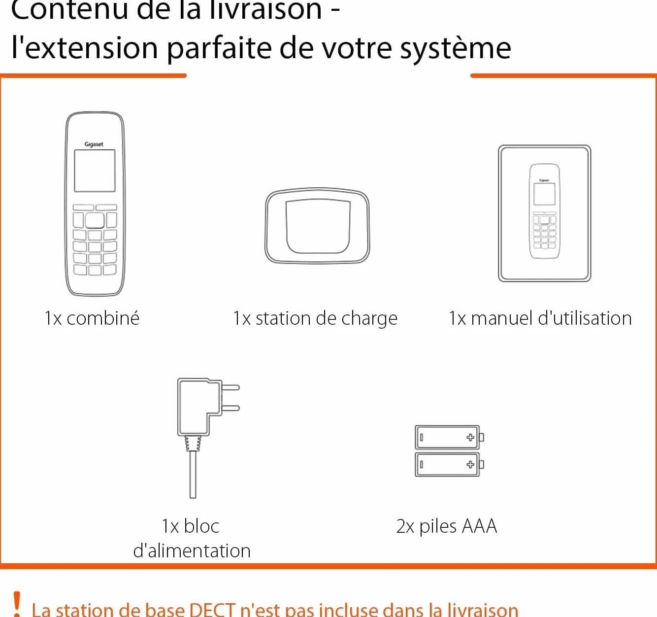 Gigaset CL660HX - Téléphone fixe sans fil - combiné supplémentaire - Gris Anthracite