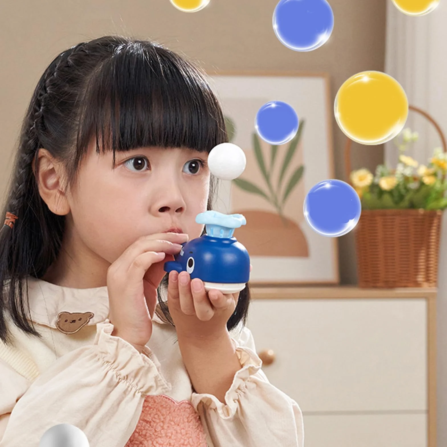 Jouet qui souffle la balle - Trompette de jeu avec ballon float pour compétences motricité fines