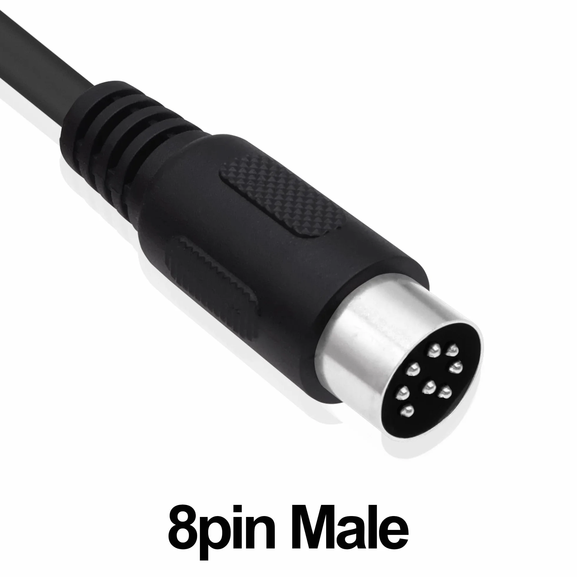 Câble conducteur DIN vers péritel 8 broches - Pour console de jeu - 21 broches - Fiche péritel RVB vers DIN 8 broches - Câble AV - Adaptateur audio vidéo - Pour console de jeu, TV, PC
