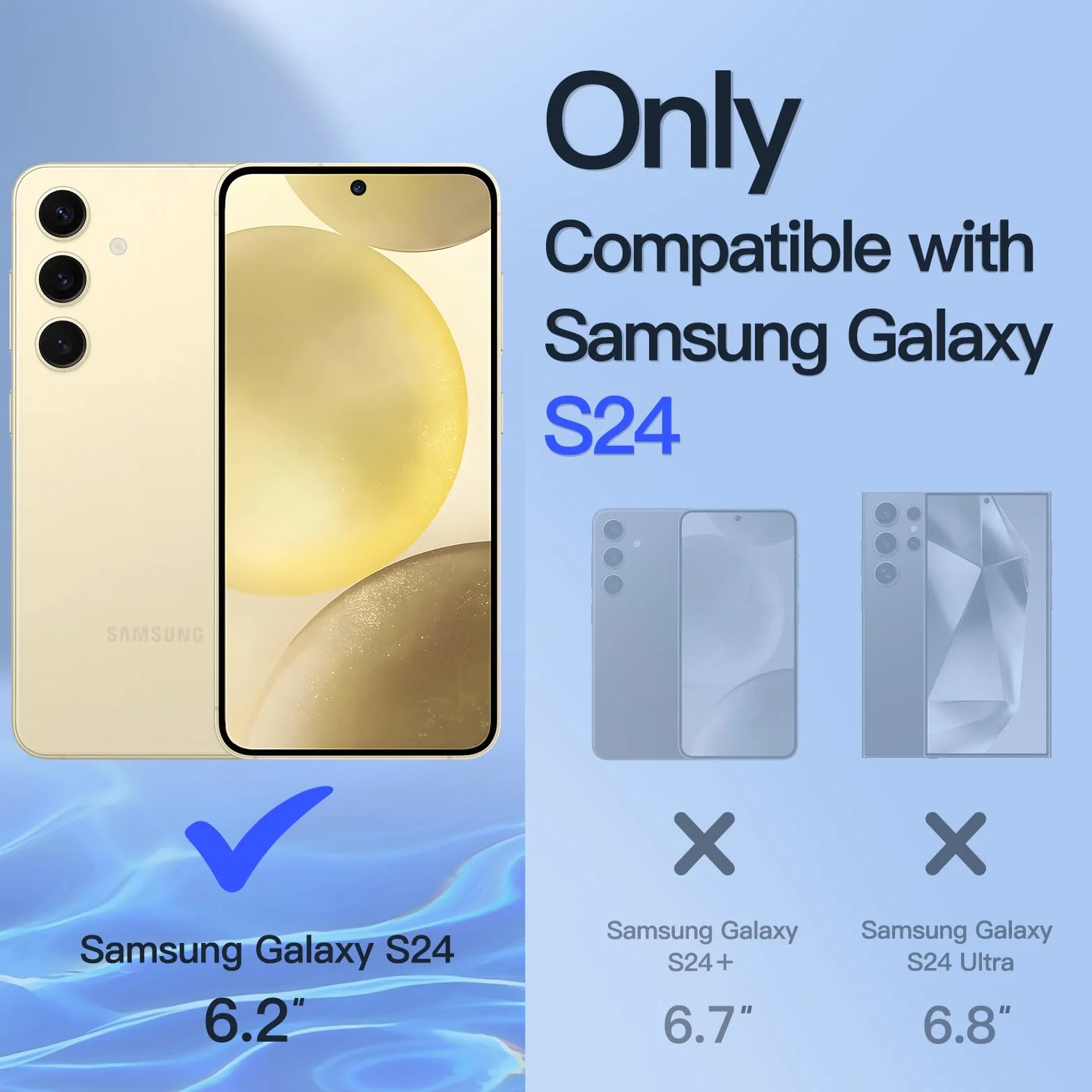JETech Protection Anti-Espion Verre Trempé pour Samsung Galaxy S24 5G 6,2 Pouces, Lot de 2