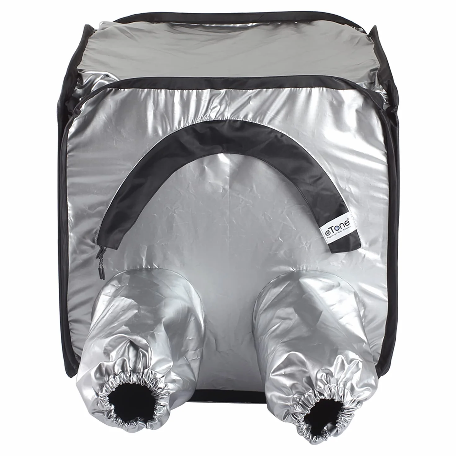 eTone Sac de Tente de Chargement de Film à Changement de Film de Chambre Noire pour 4x5 5x7 développement négatif de caméra (S Tent) Noir et Argent 50x50x50cm