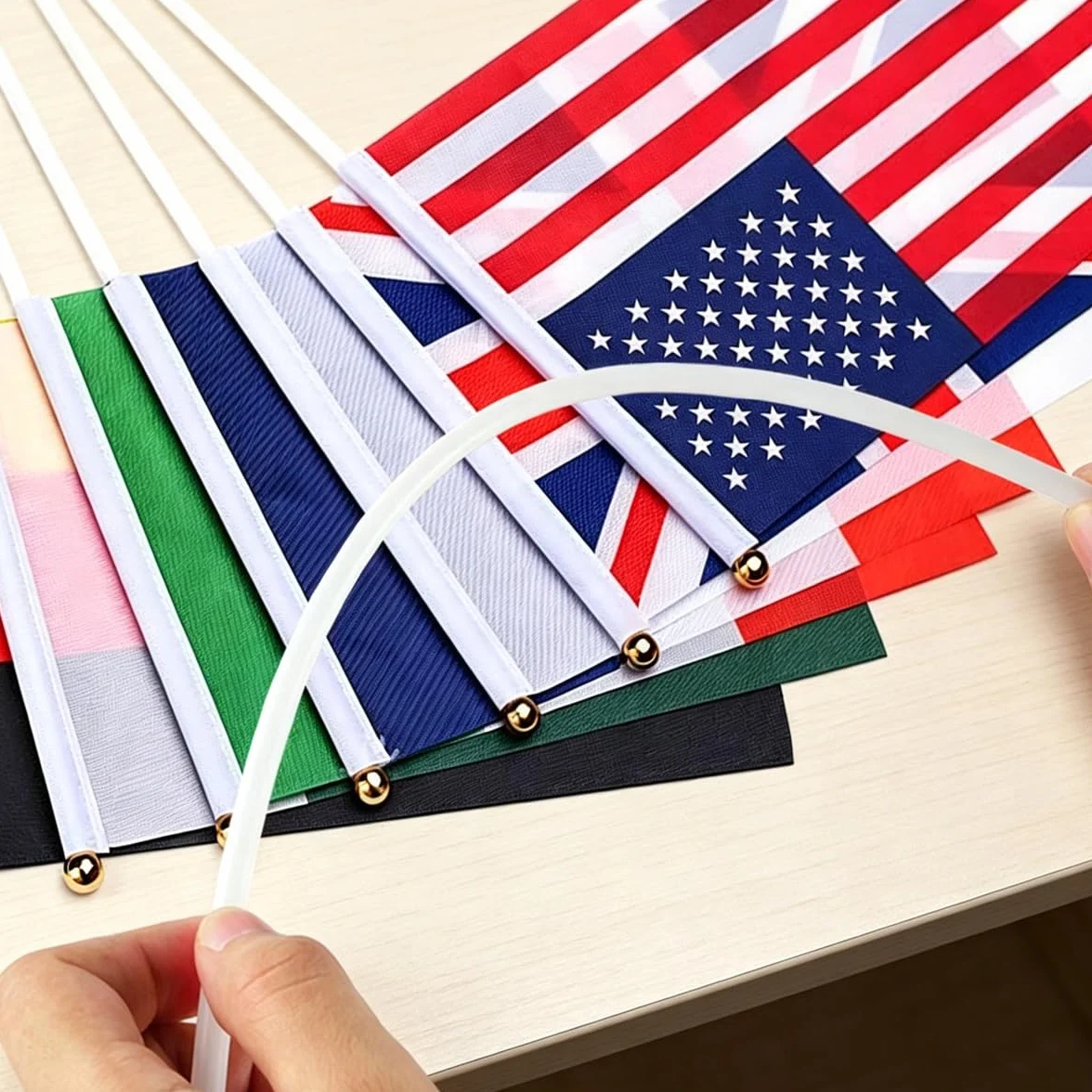 Drapeaux du monde 2026 14x21cm 48 Pays Coupe du Monde Football Décorations