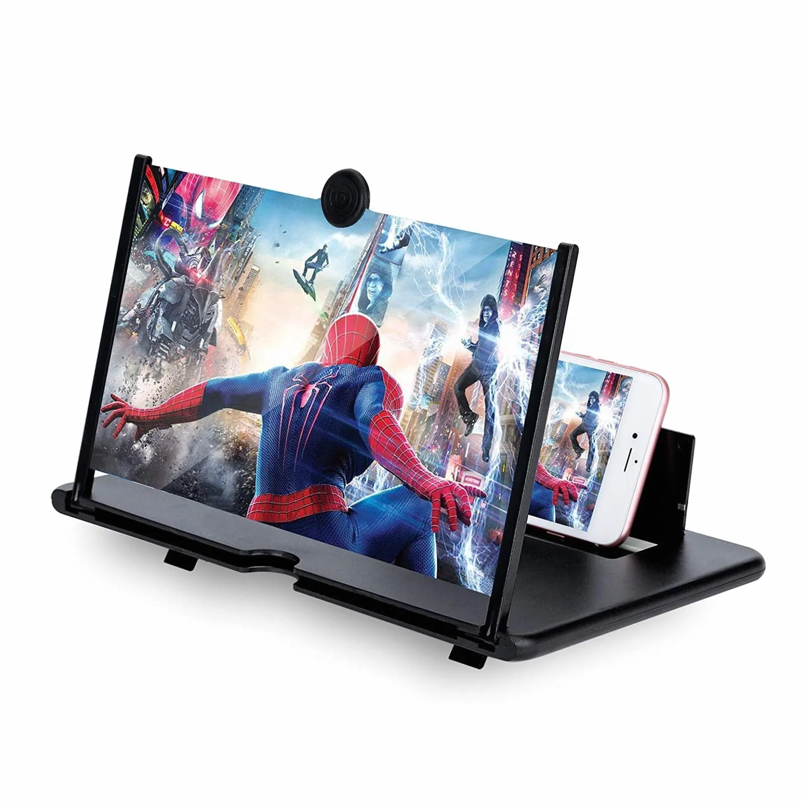 16 Pouces agrandisseur ecran Telephone, 3D HD amplificateur ecran Telephone Portable, Pliable Loupe ecran Telephone Compatible avec Tous Les Smartphones