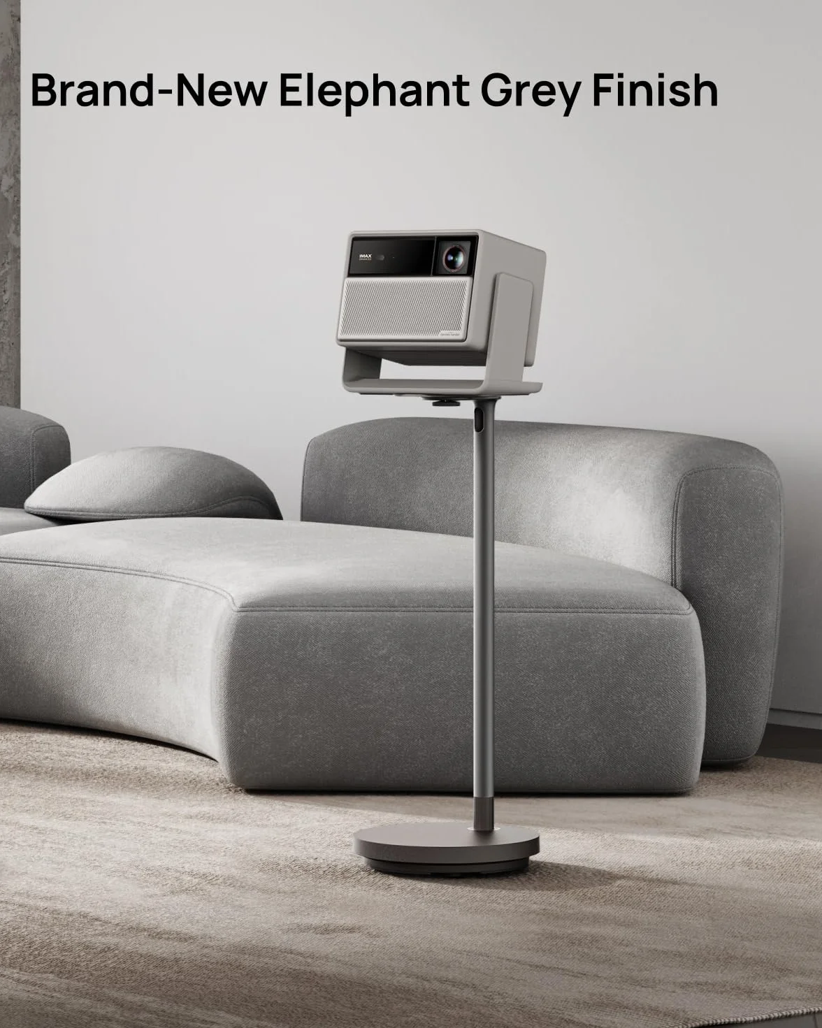 XGIMI Pied de Projecteur FloorStand Air – Alliage Aluminium Aérospatial, Socle 2,5kg | Compatible Horizon Série 20 | Ajustement d'angle | Gris