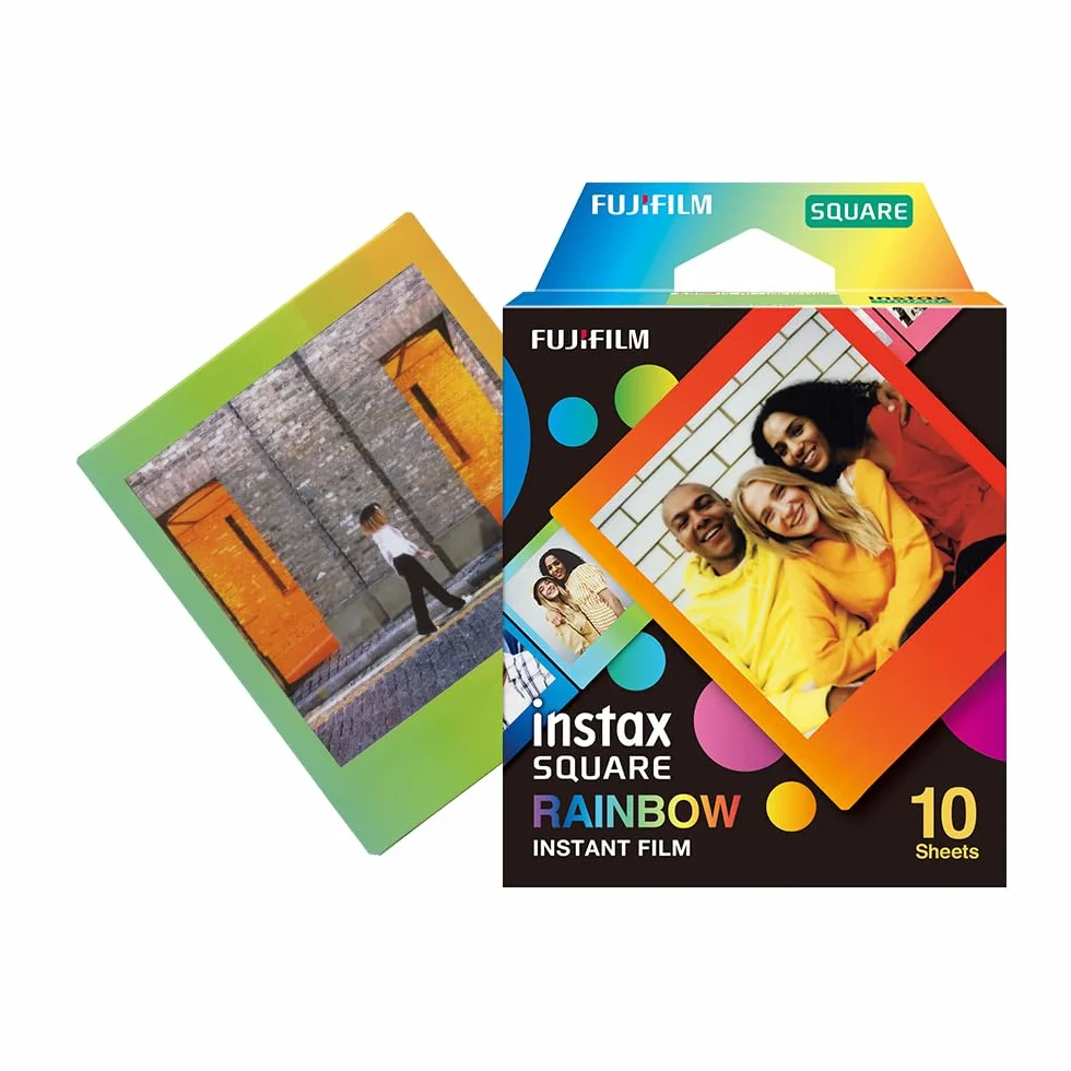 instax 16671320 Rainbow Lot de 10 Films carrés