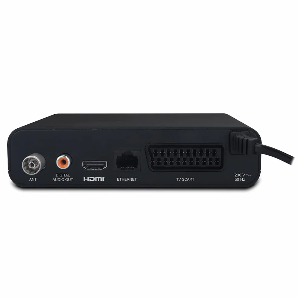 Metronic 441655 Décodeur TNT Full HD Zapbox HD-So.4 avec Port USB - Récépteur Enregistreur Chaines Gratuites - Port USB, HDMI, Ethernet, Péritel- Télécommande - Noir