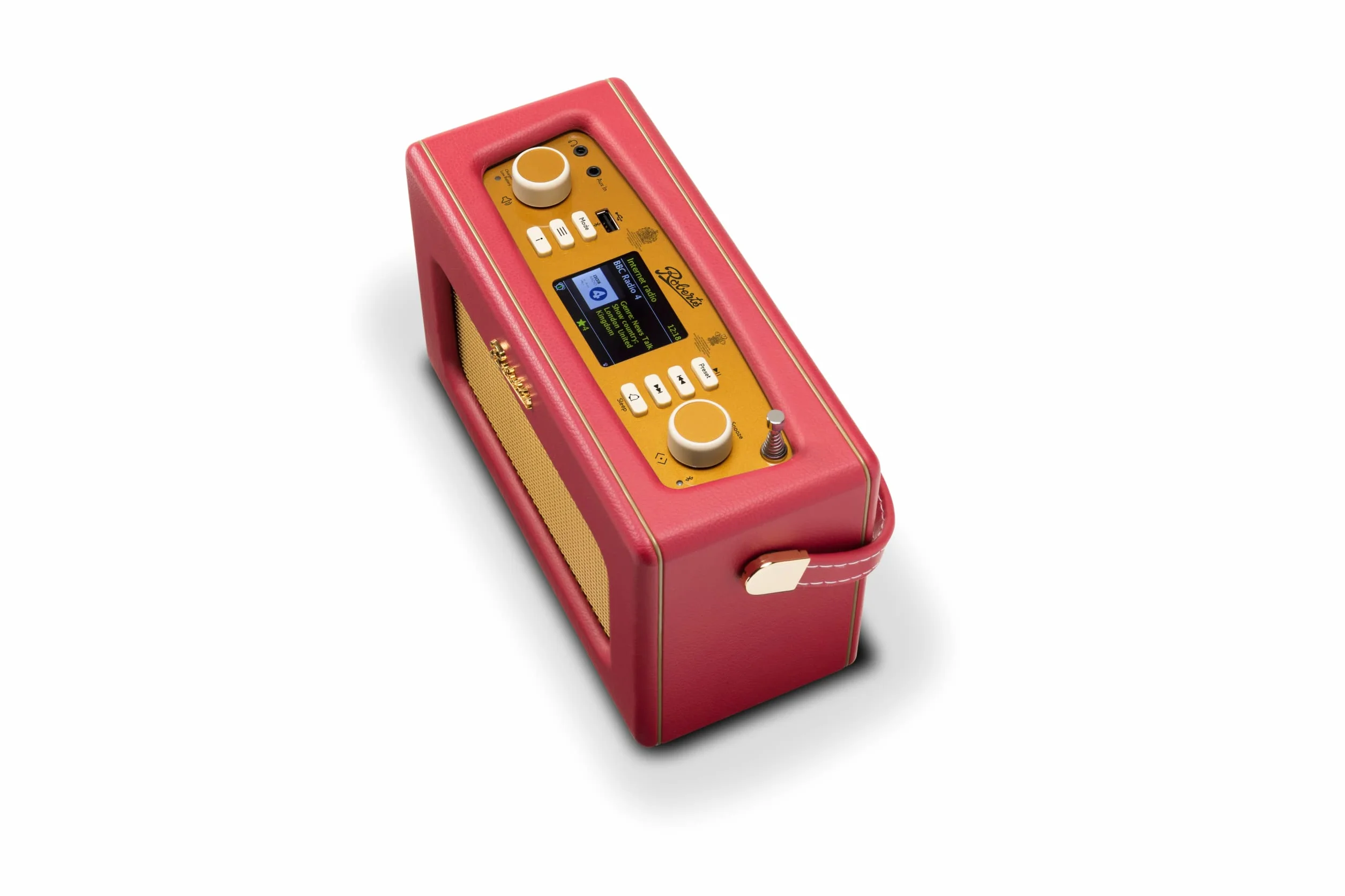 Roberts Revival iSTREAML Radio numérique FM/DAB/DAB+/INTERNET avec Bluetooth, rouge classique